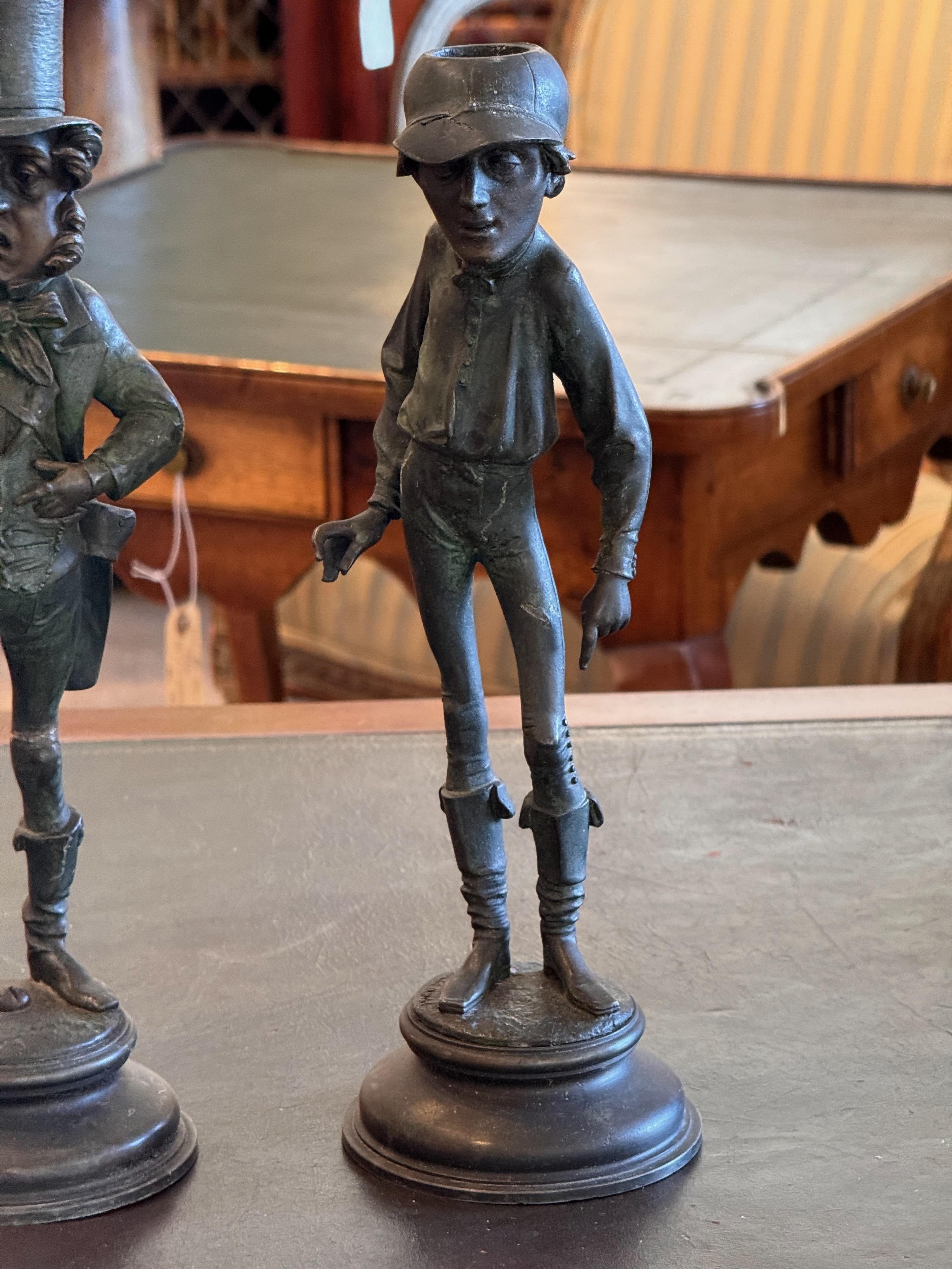 Bronze Pair of Early 19th Century French Candlesticks Emile Guillemon