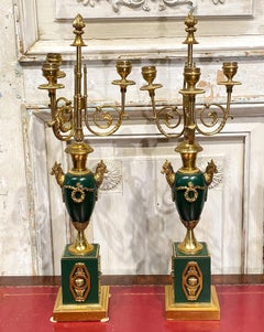 Pair of Early 19th Century French Empire Period Candelabras