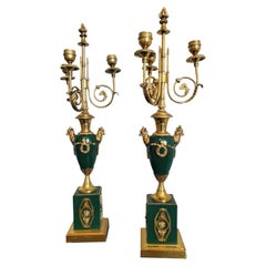 Pair of Early 19th Century French Empire Period Candelabras