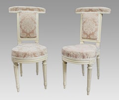 Pair of Early 19th Century French Louis XVI Revival ‘Voyeuse’ Chairs