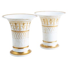 Pair of Early 19th Century French Old Paris Porcelain Vases