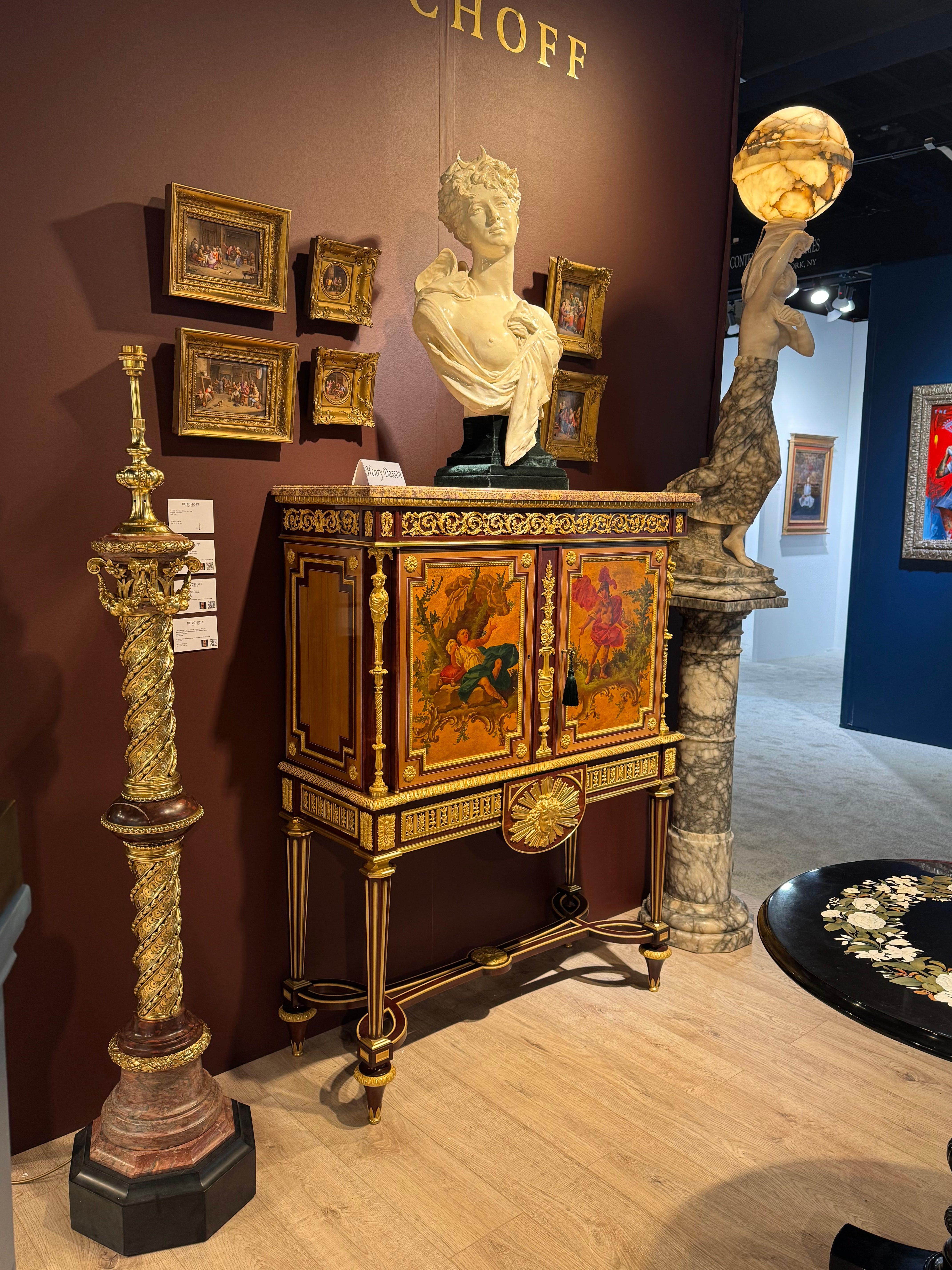 Paire de plaques en porcelaine française du début du 19e siècle avec scènes de taverne en vente 1