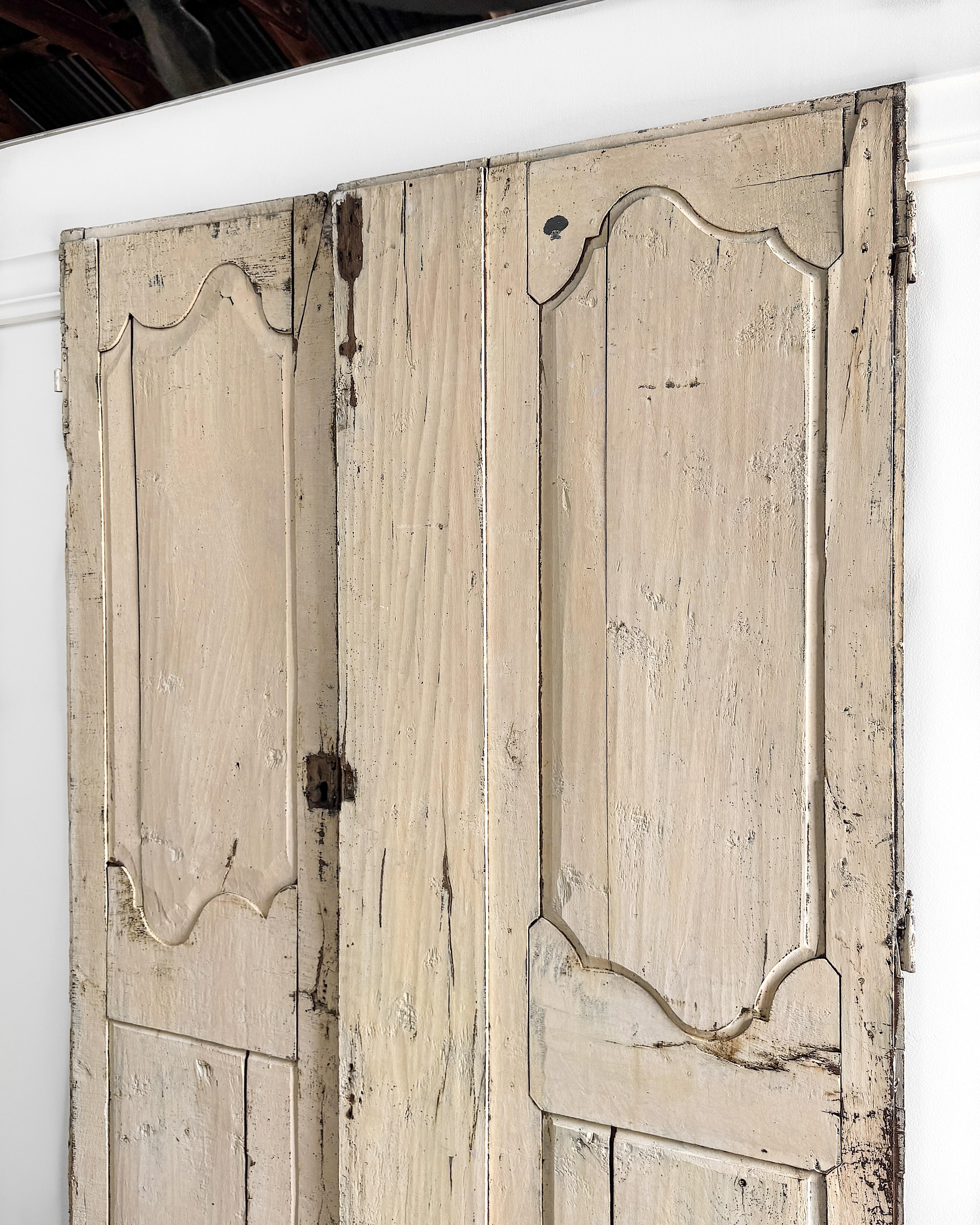 Par de puertas de armario provinciales francesas de principios del siglo XIX en venta 11