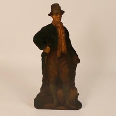 Pair of Early 19th Century Georgian Pinewood Oil-Painted Dummy Boards