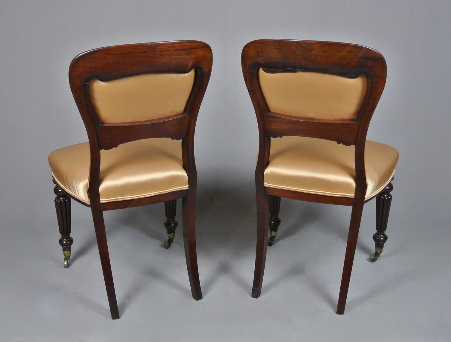 Pair of Early 19th Century ‘Gillows of London’ Parlour Chairs c. 1830 4