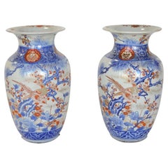 Pair of Early 19th Century Imari Porcelain Vases