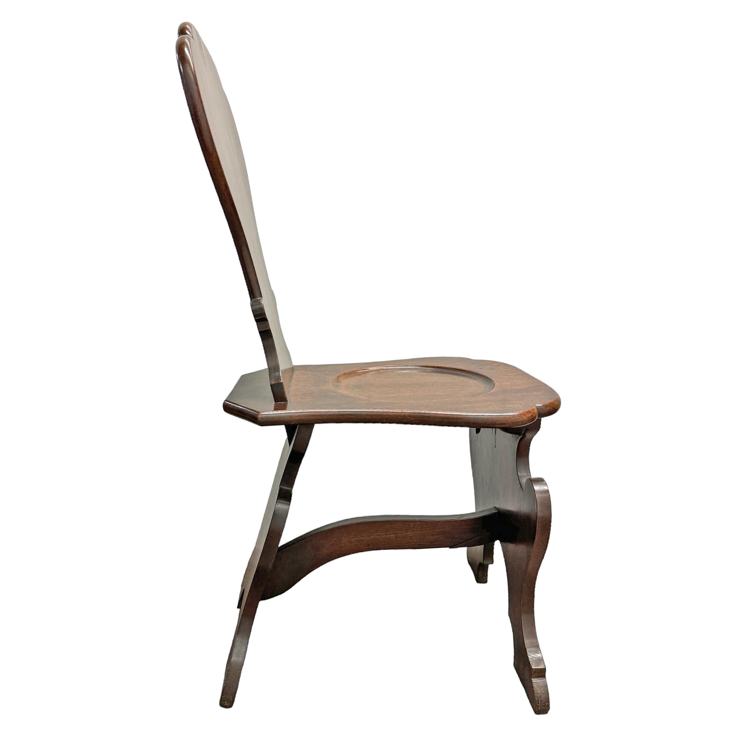 Pair of Early 19th Century Irish Georgian Hall Chairs 3