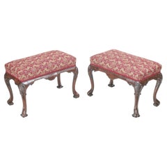 Pair of Early 19th Century Irish Mahogany Stools