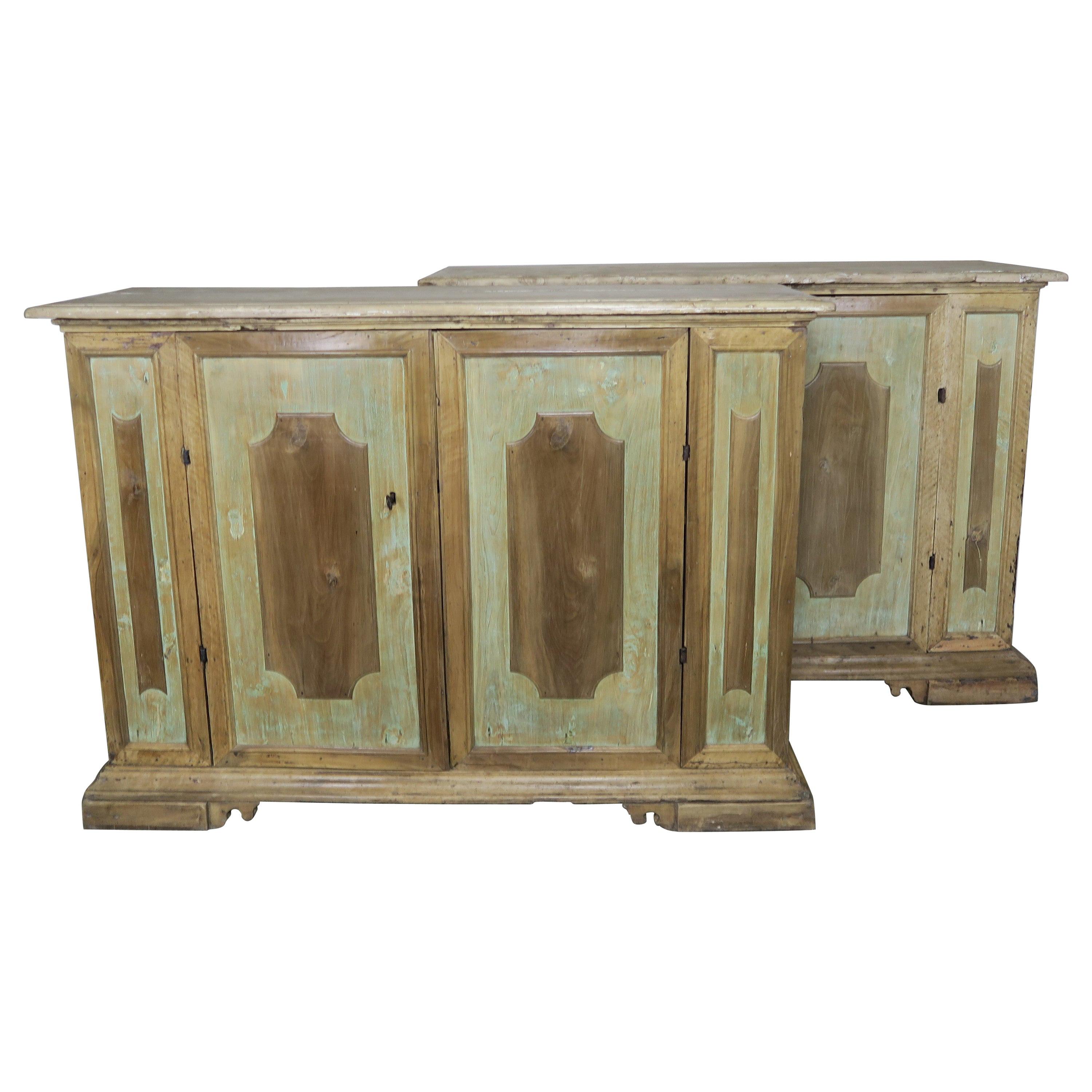 Pair of Early 19th Century Italian Painted Sideboards