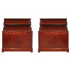 Antique Pair of Early 19th Century Louis Philippe Period Mahogany Buffets, circa 1830