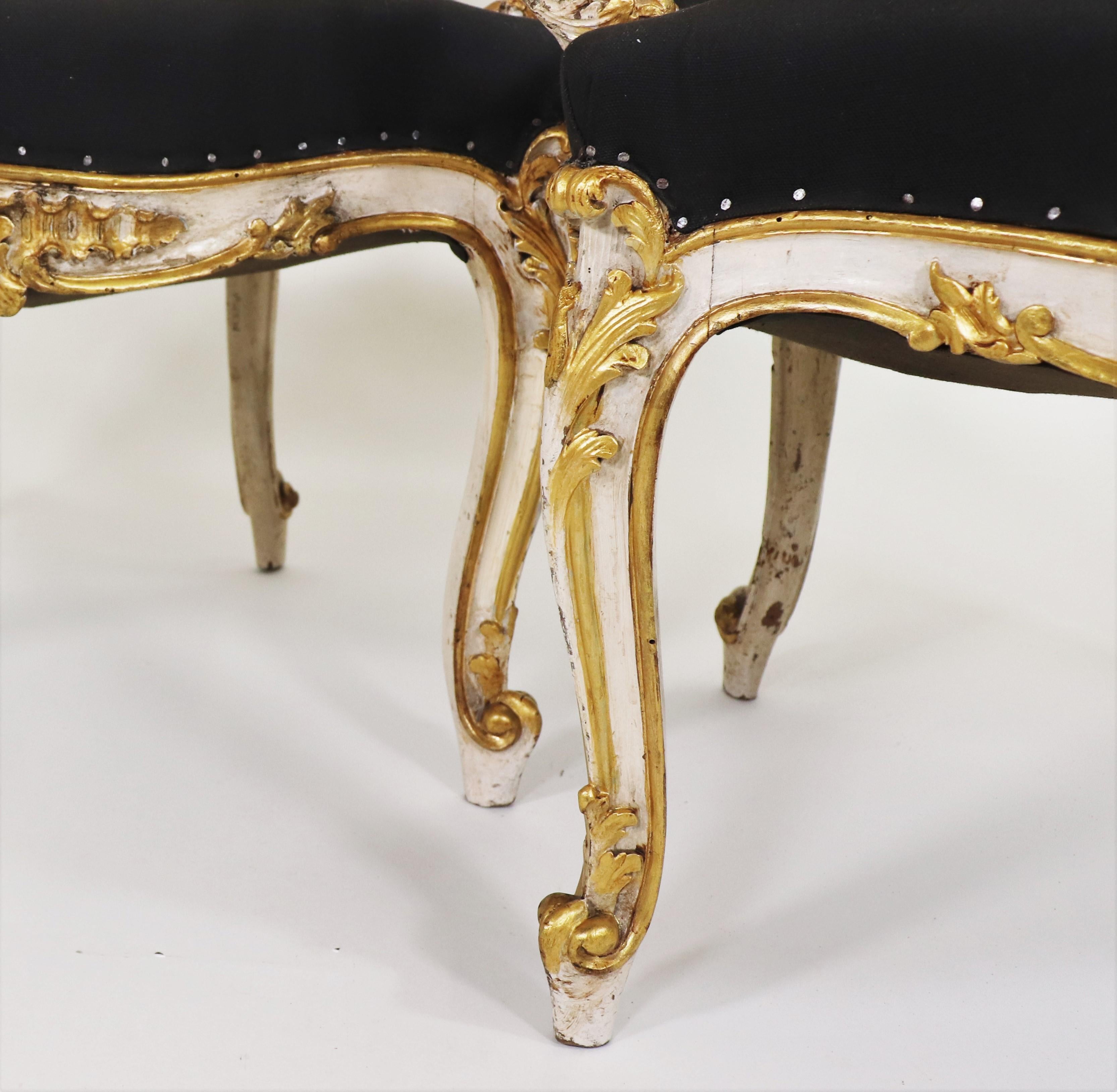 Paire de fauteuils Fauteuil de style Louis XIV du début du 19ème siècle par Maison Jansen en vente 1