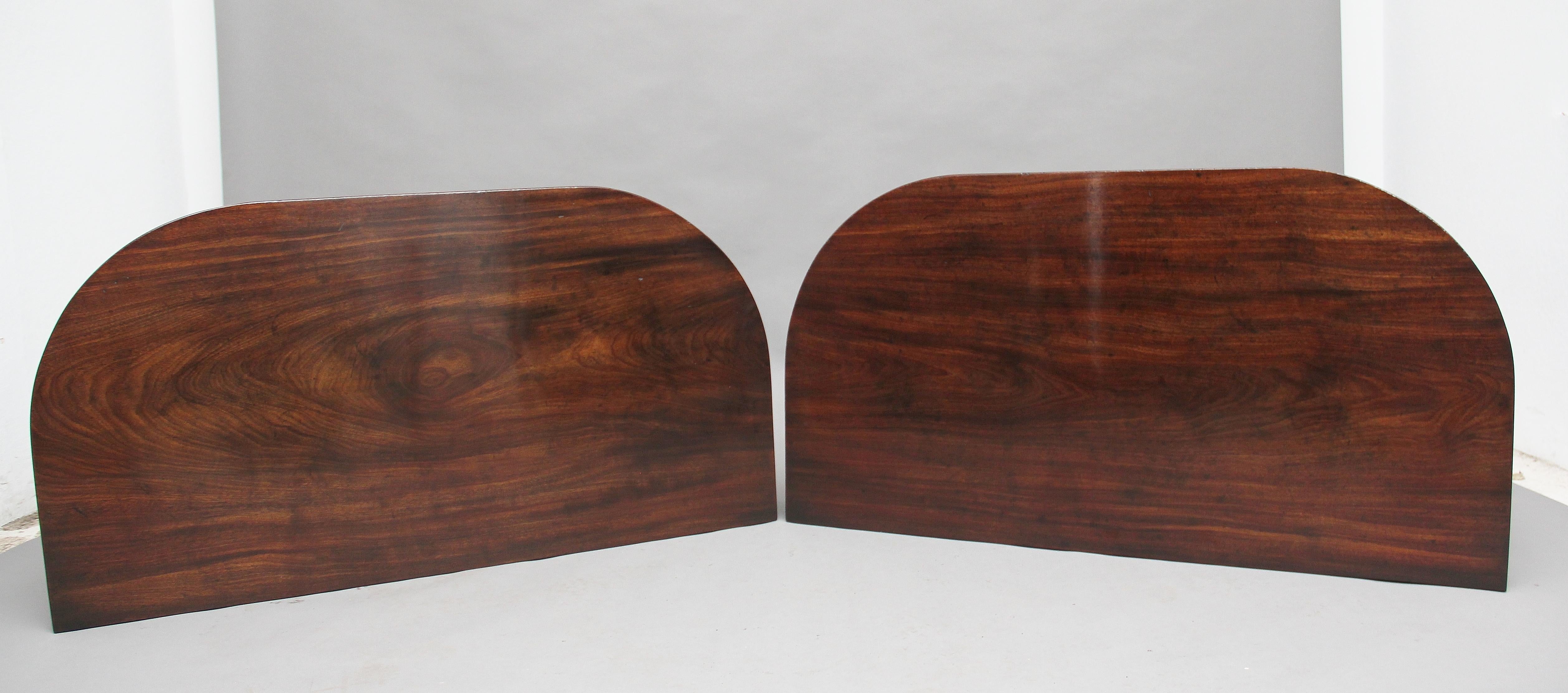 Mid-19th Century Pair of Early 19th Century Mahogany Console Tables