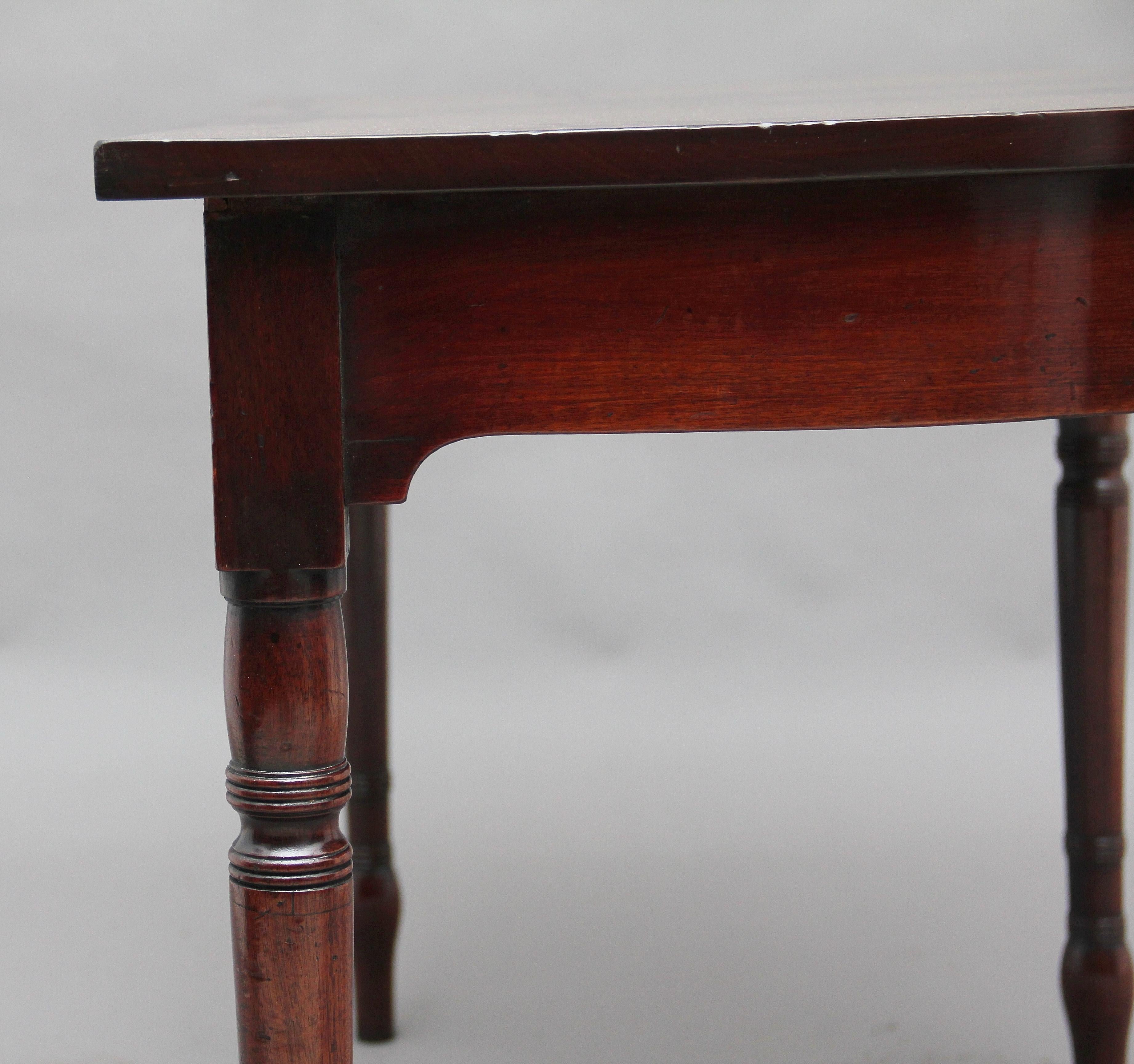 Pair of Early 19th Century Mahogany Console Tables 3