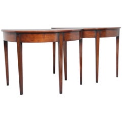 Pair of Early 19th Century Mahogany Console Tables