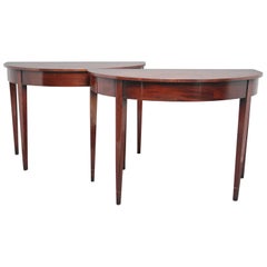 Pair of Early 19th Century Mahogany Console Tables