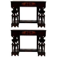 Pair of Early 19th Century Neapolitan Consoles