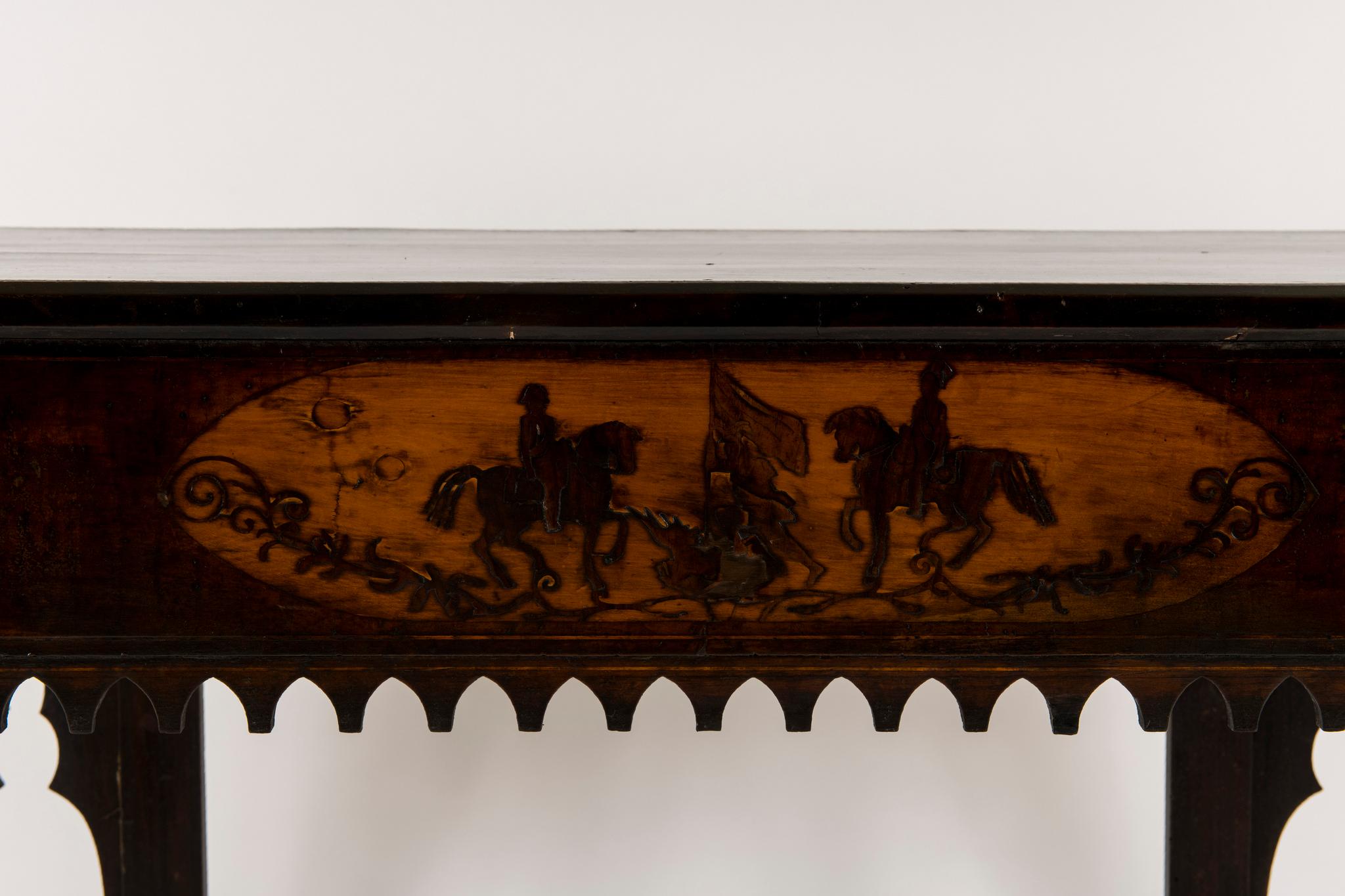 Hand-Carved Pair of Early 19th Century Neapolitan Consoles For Sale