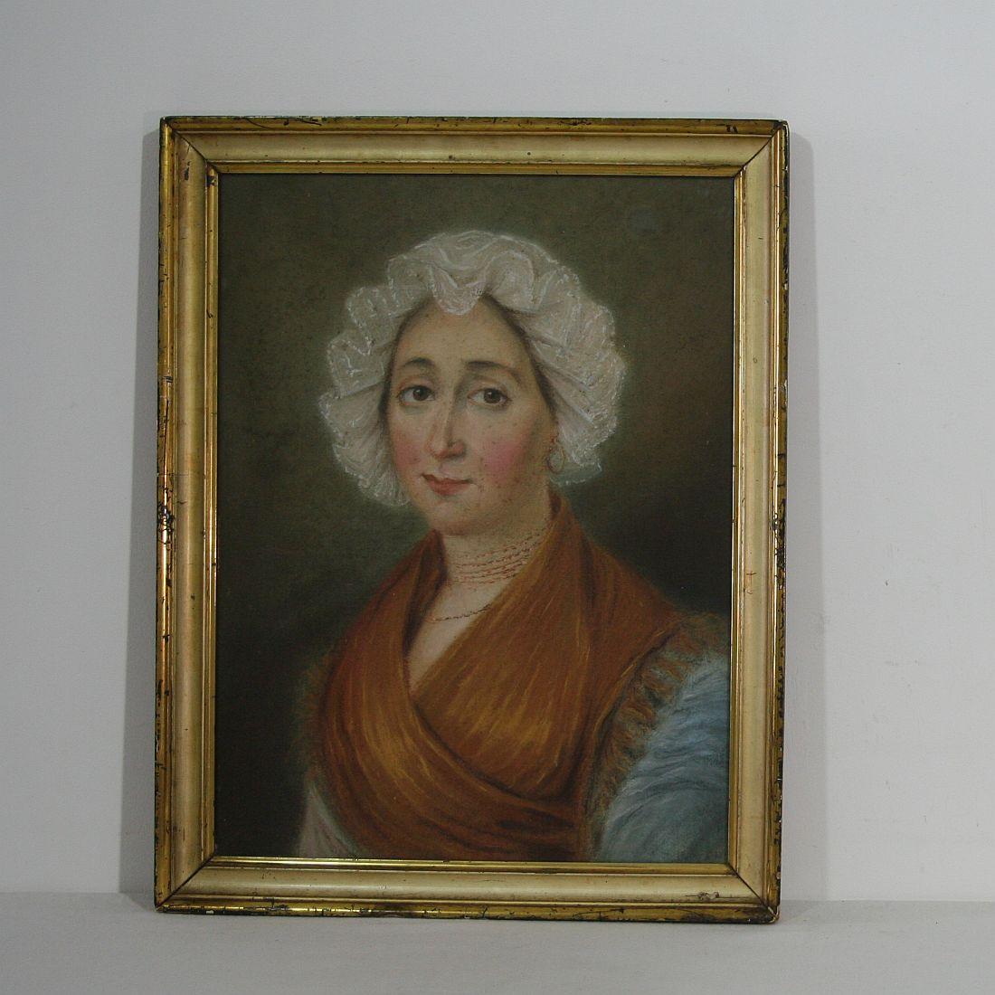 Pair of Early 19th Century Pastel Portraits 2