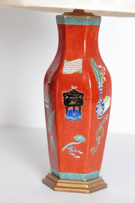 Pair Of Early 19th Century Porcelain Chinese Vases As Lamps For
