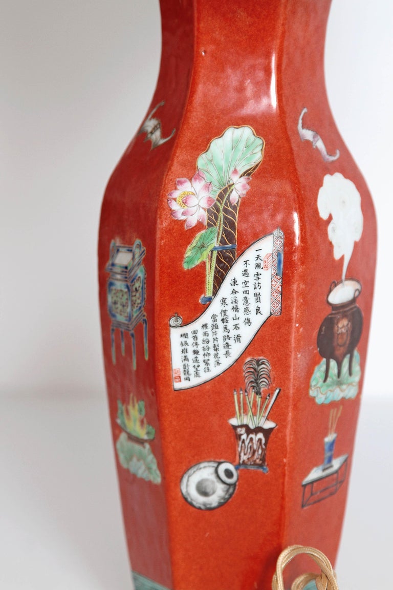 Pair Of Early 19th Century Porcelain Chinese Vases As Lamps For