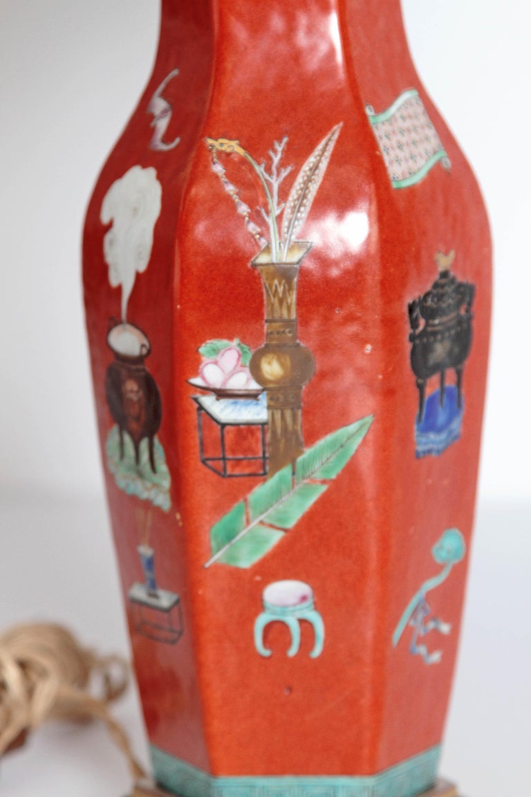 Pair Of Early 19th Century Porcelain Chinese Vases As Lamps For