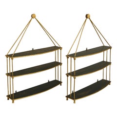 Pair of Early 19th Century Regency Hanging Shelves