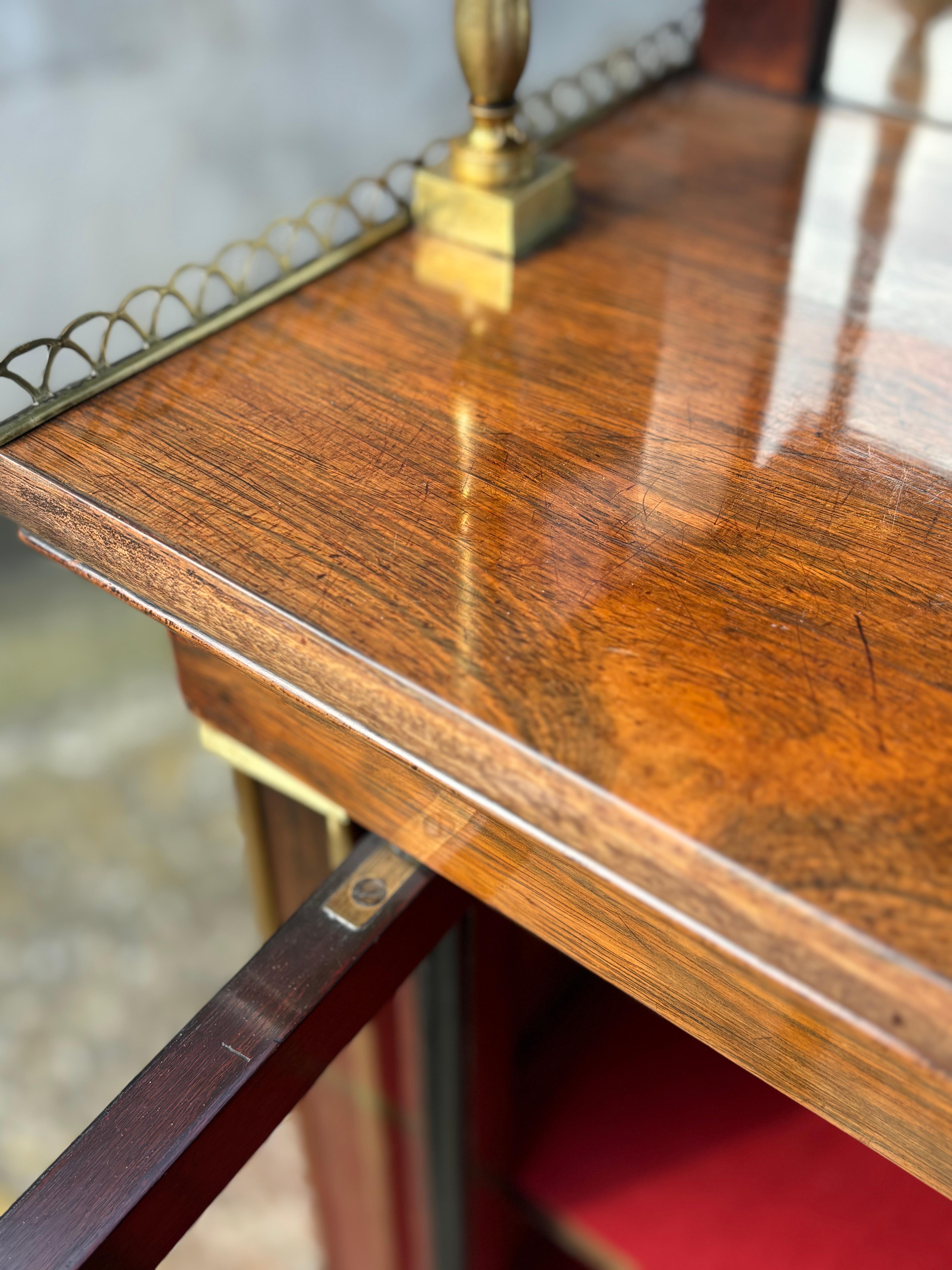 Coppia di chiffoniere in legno di palissandro del periodo Regency dell'inizio del XIX secolo in vendita 4