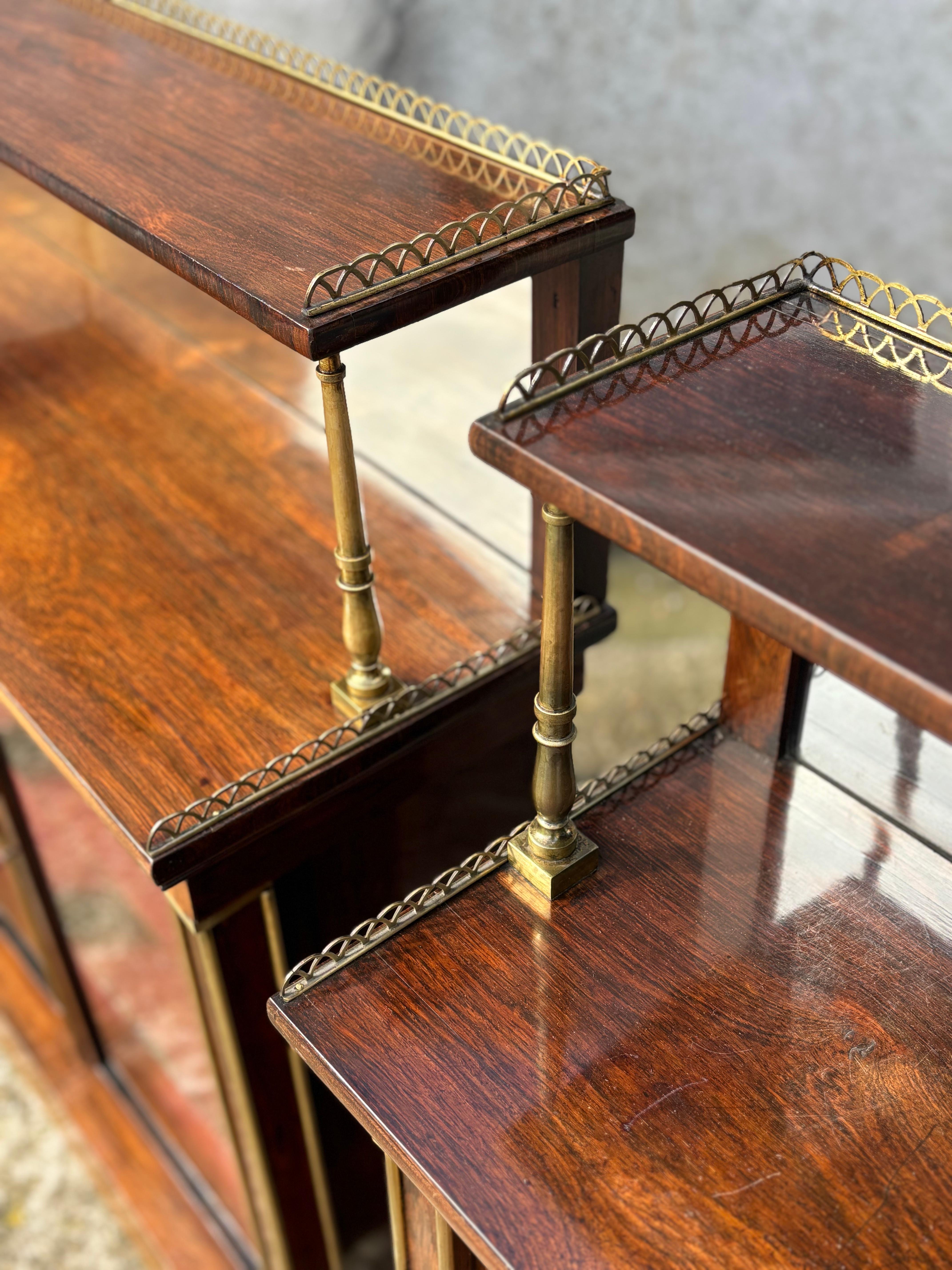 Coppia di chiffoniere in legno di palissandro del periodo Regency dell'inizio del XIX secolo in vendita 5