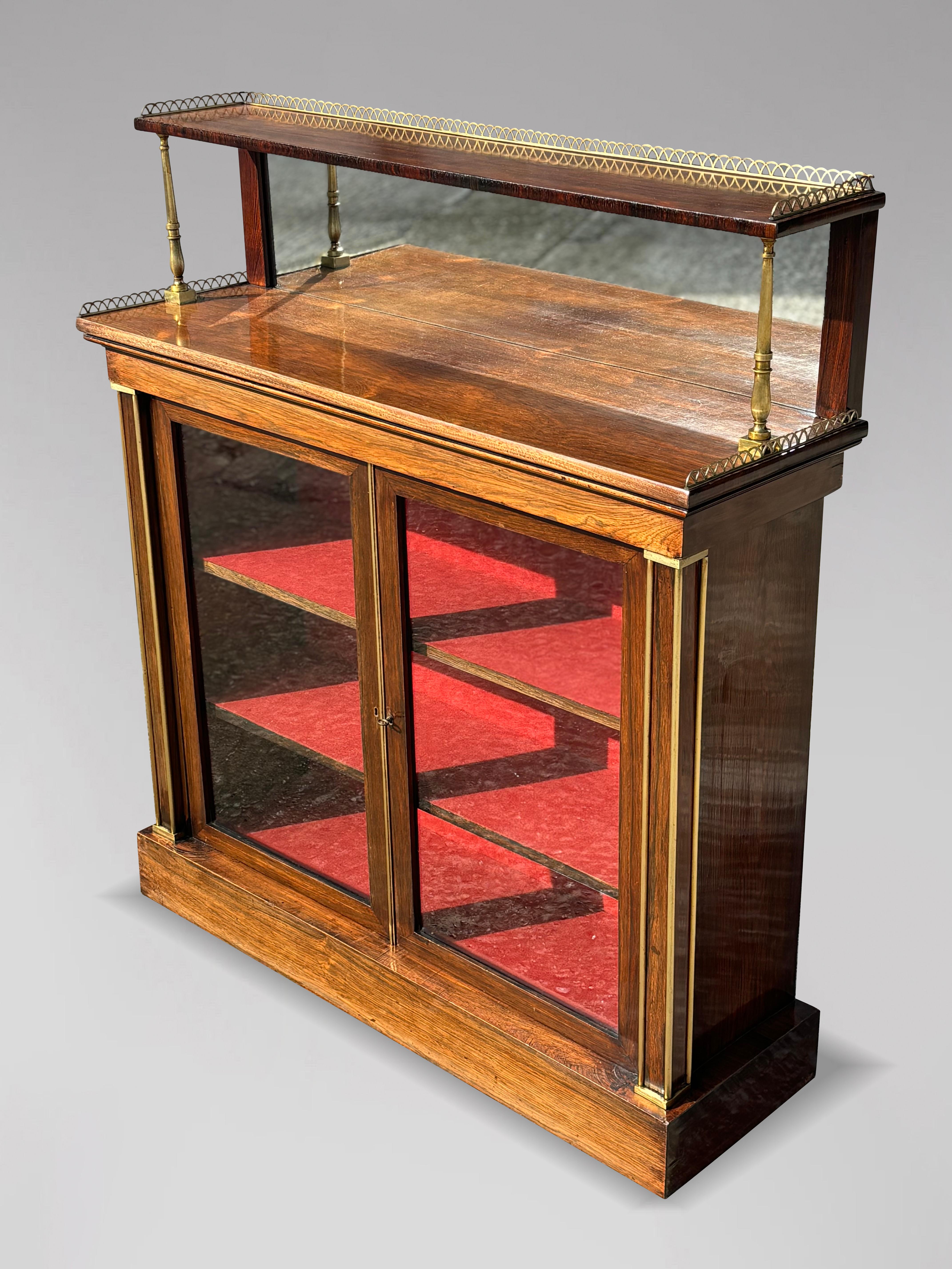 Coppia di chiffoniere in legno di palissandro del periodo Regency dell'inizio del XIX secolo in vendita 2