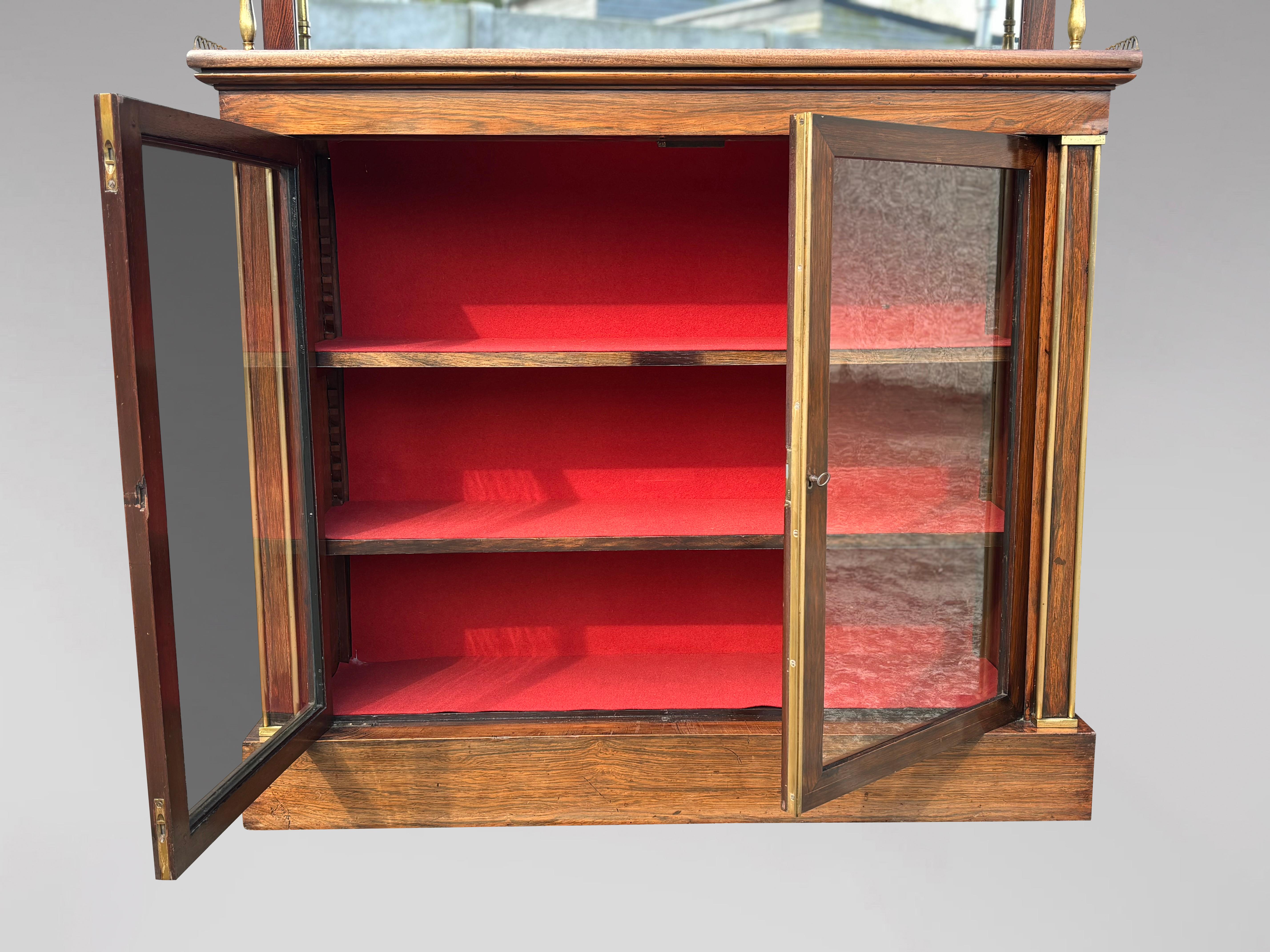 Coppia di chiffoniere in legno di palissandro del periodo Regency dell'inizio del XIX secolo in vendita 3