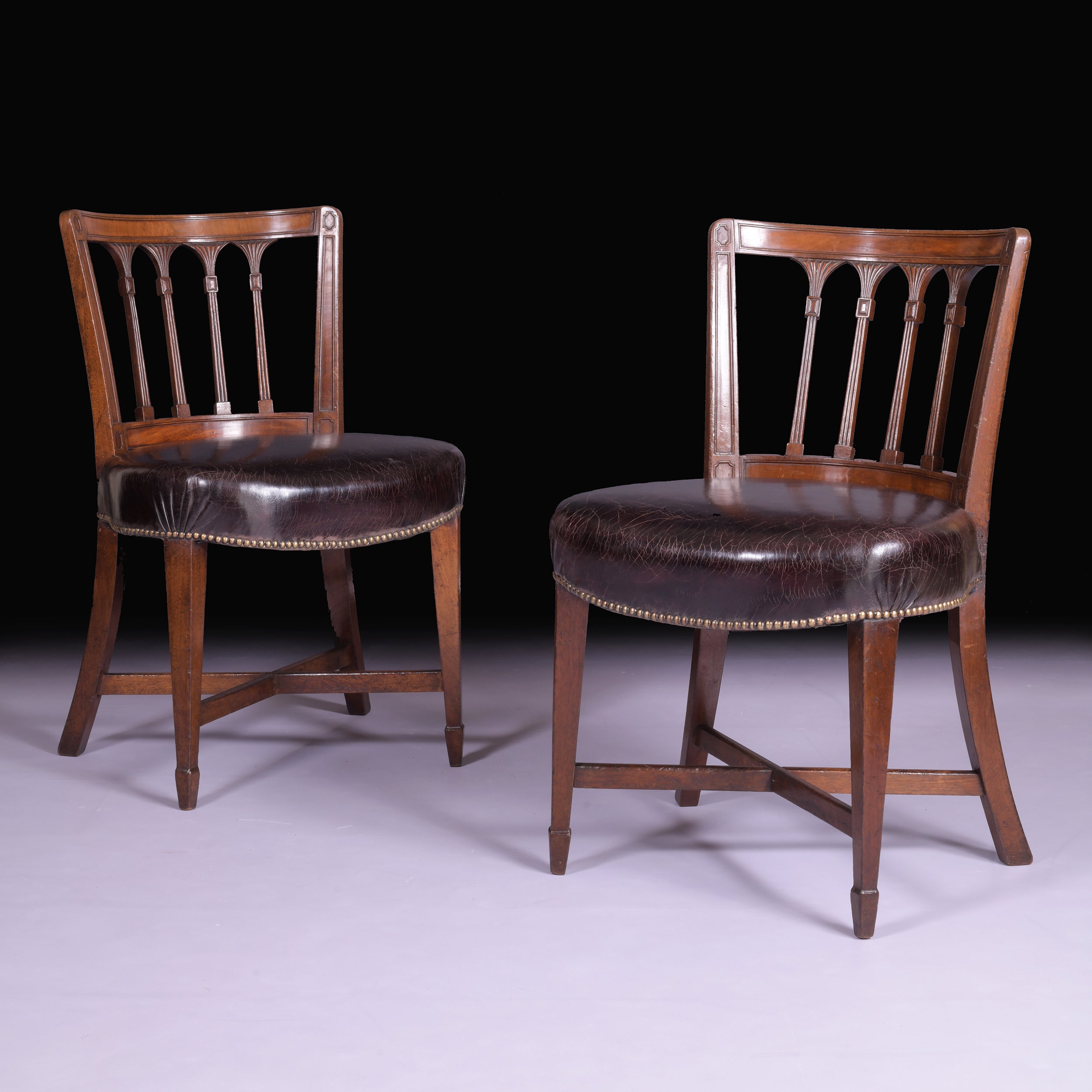 Regency Pair of Early 19th Century Side Chairs Attributed to Gillows of Lancaster For Sale