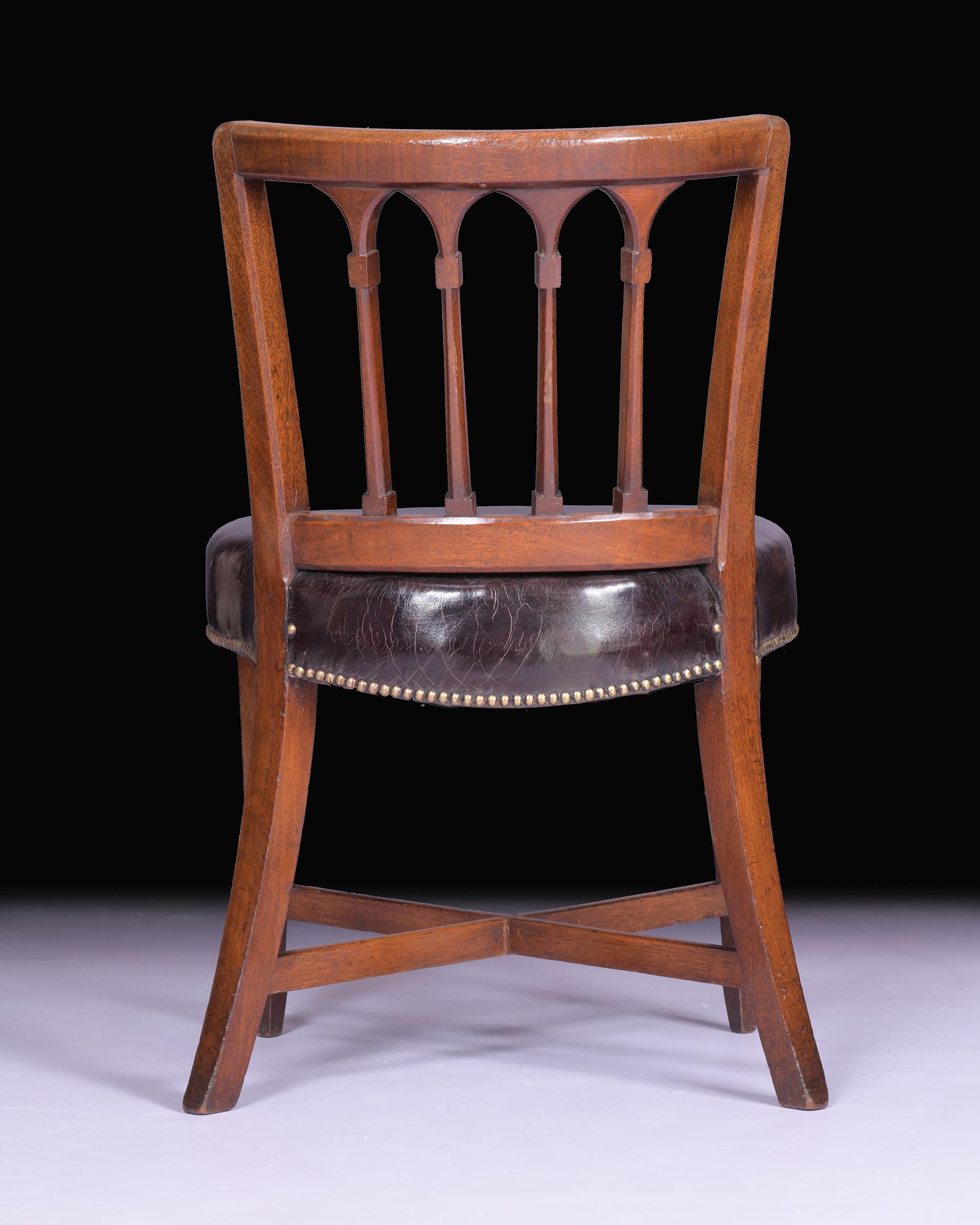 Pair of Early 19th Century Side Chairs Attributed to Gillows of Lancaster For Sale 1