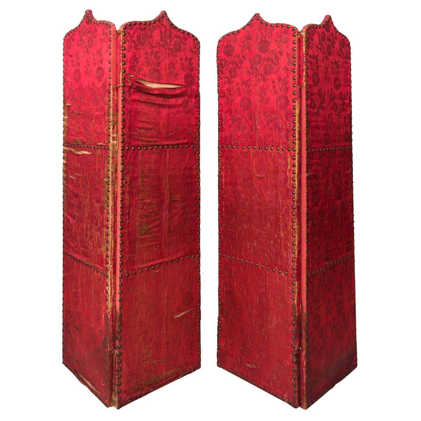 Pair of Early 19th Century Silk Moorish Style Screens For Sale
