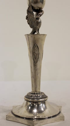Pair of Early 19th Century Silver Candlesticks German