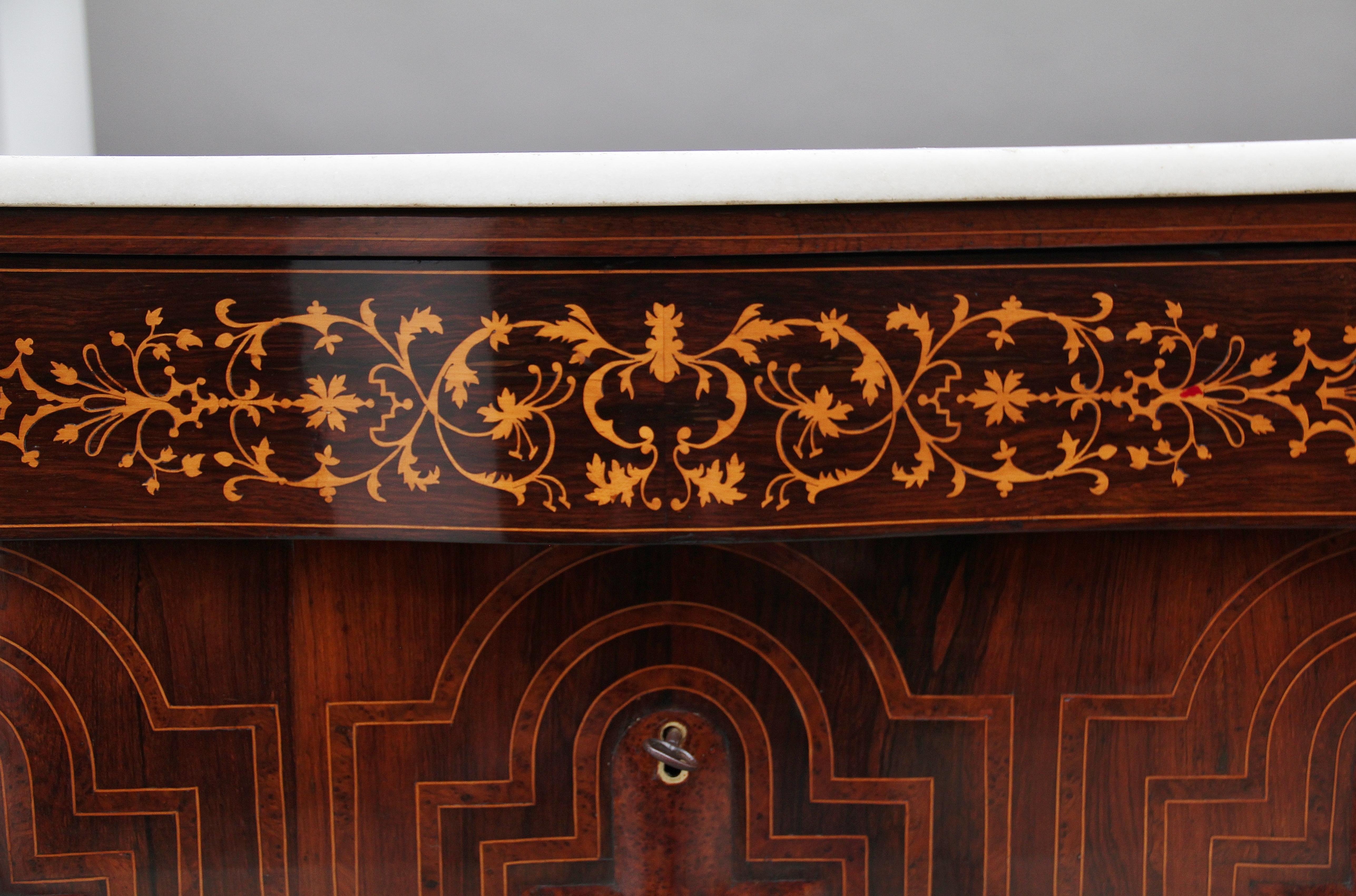 Pair of Early 19th Century Spanish Marble Top Commodes 8