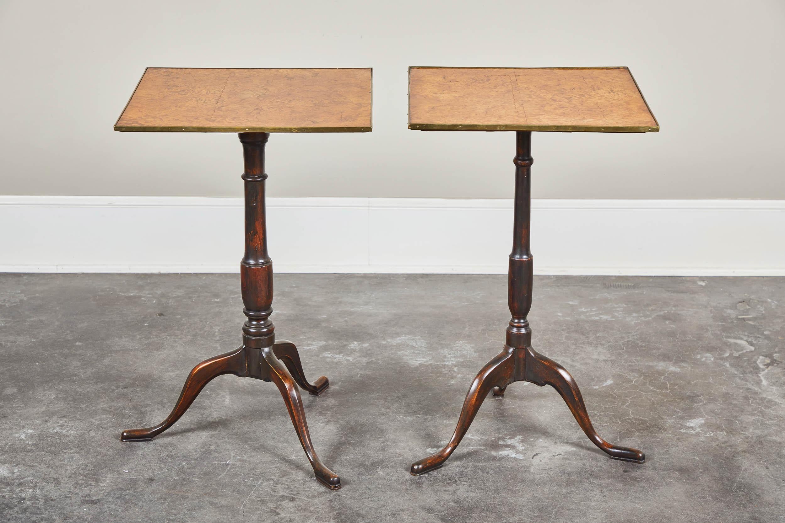 Pair of Early 19th Century Swedish Pedestal Tilt-Top Tables 1