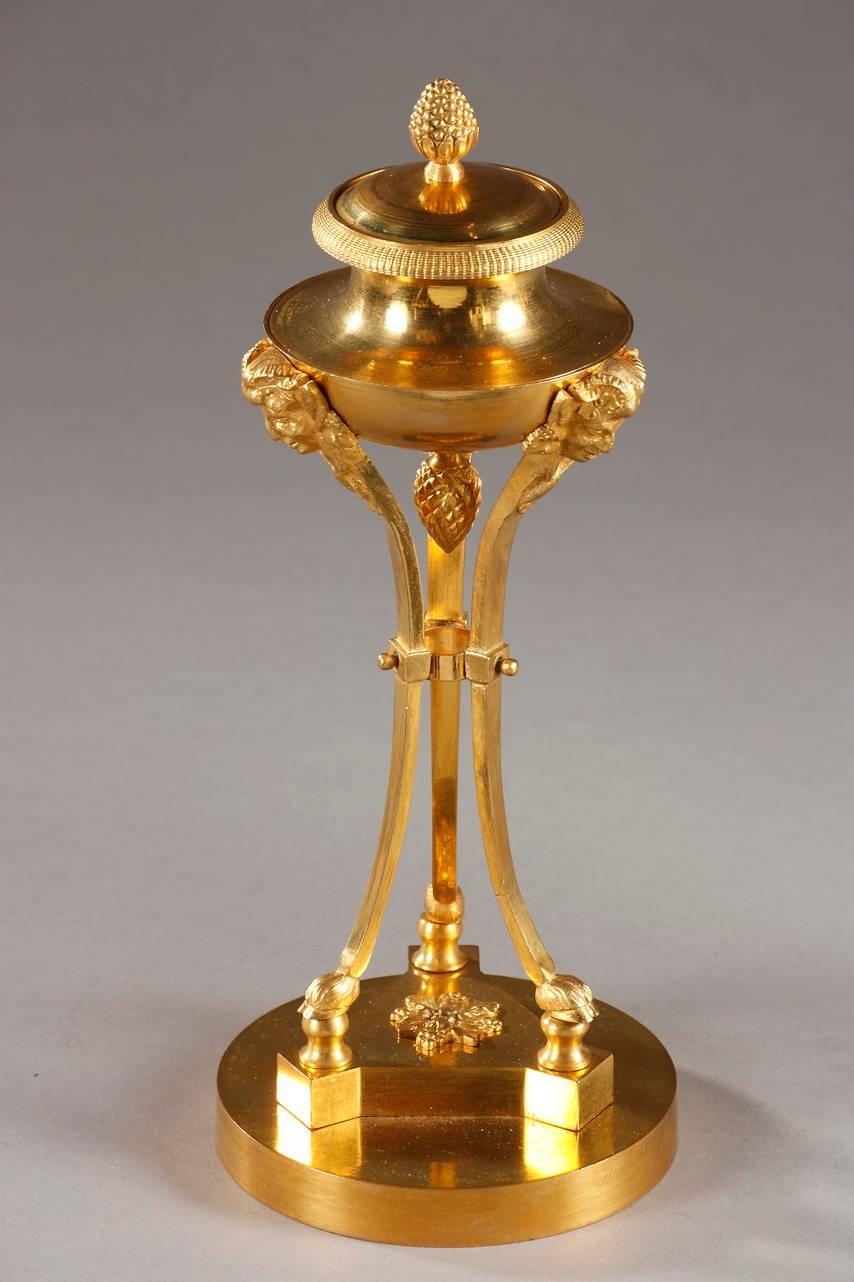 French Pair of Early 19th Century Tripod Candlesticks