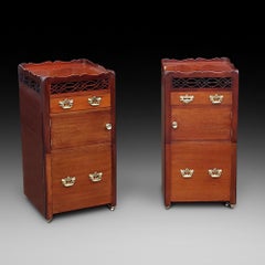 Pair of Early 19thC Mahogany Nightstands stamped Gillows