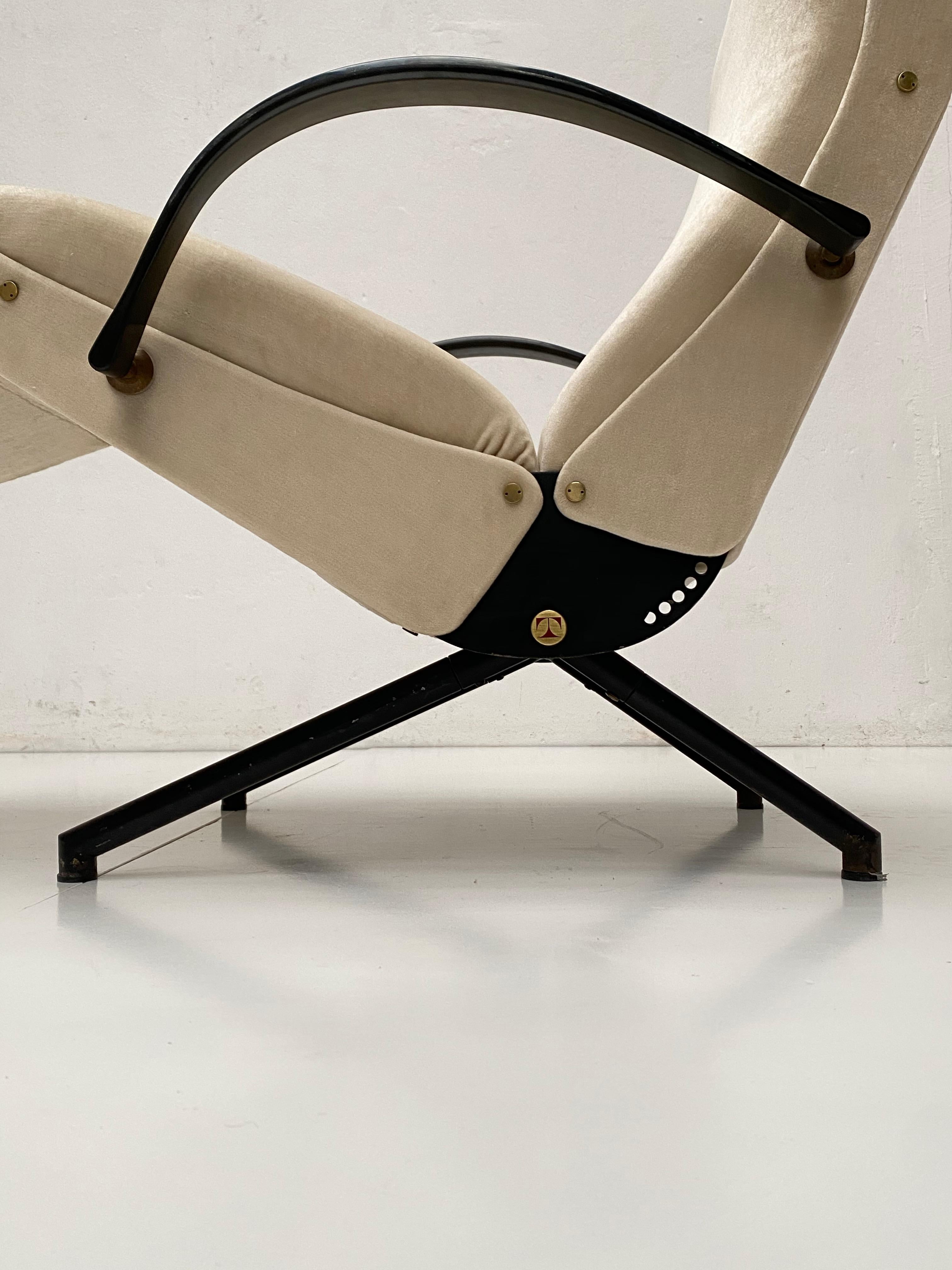 Pair of Early 1st Edition P40 Chairs, Osvaldo Borsani, Tecno Italy 1956 Restored 5