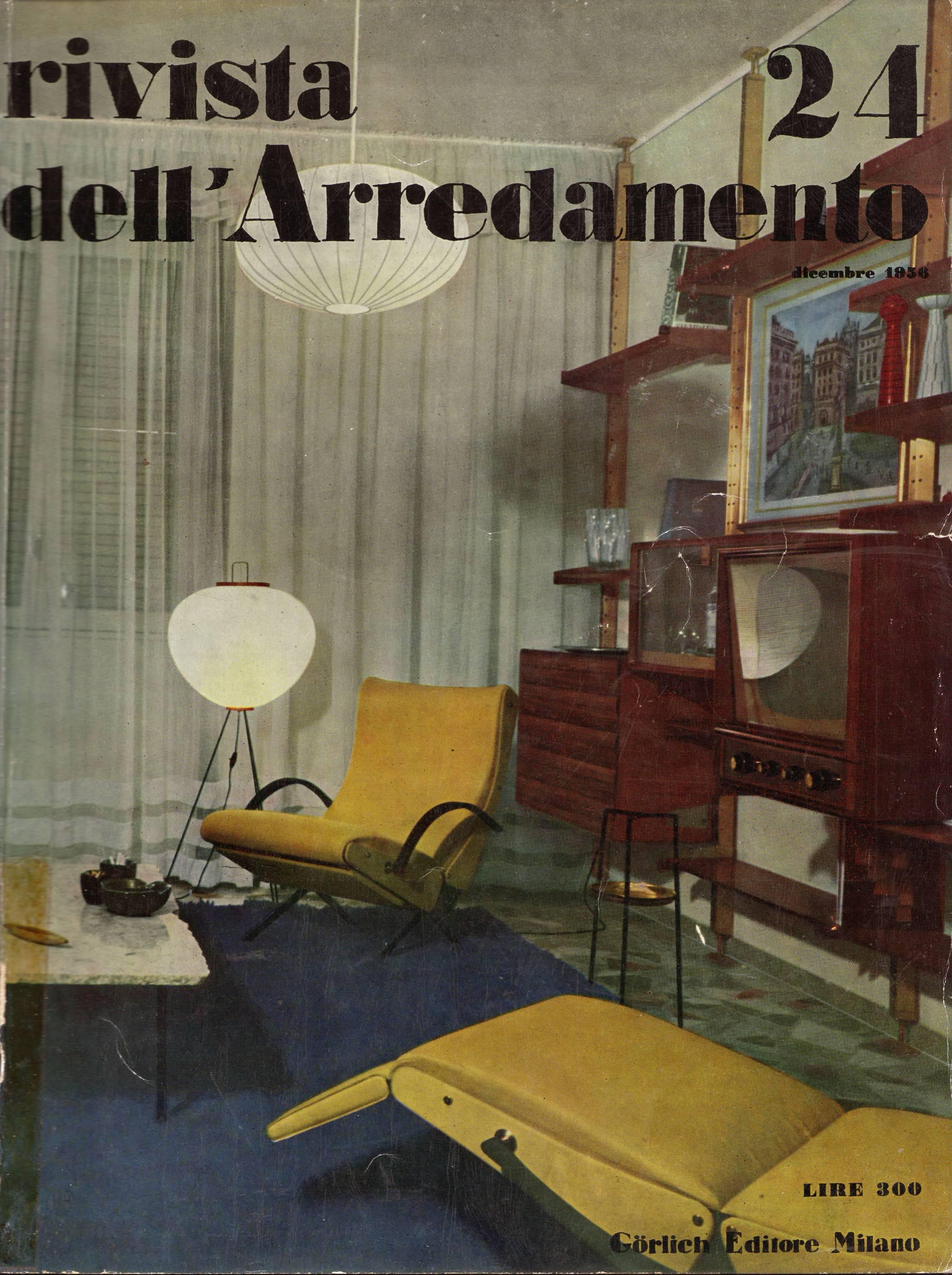 The December 1956 issue of the Italian design journal declared Osvaldo Borsani's new 'P40' variable tilt armchairs 