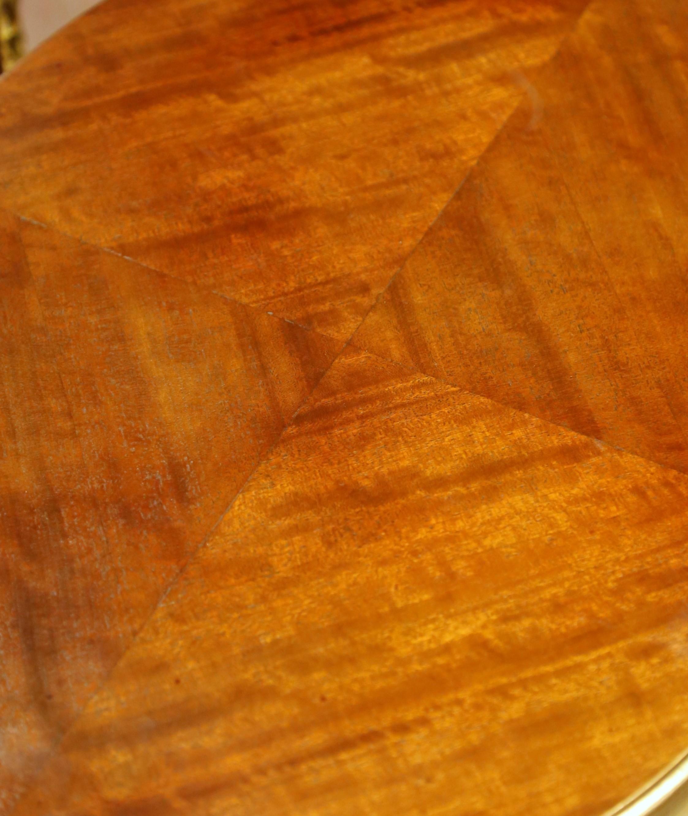 Pair of Early 20th C. French Louis XV Mahogany & Marquetry Oval Bedside Cabinets For Sale 1