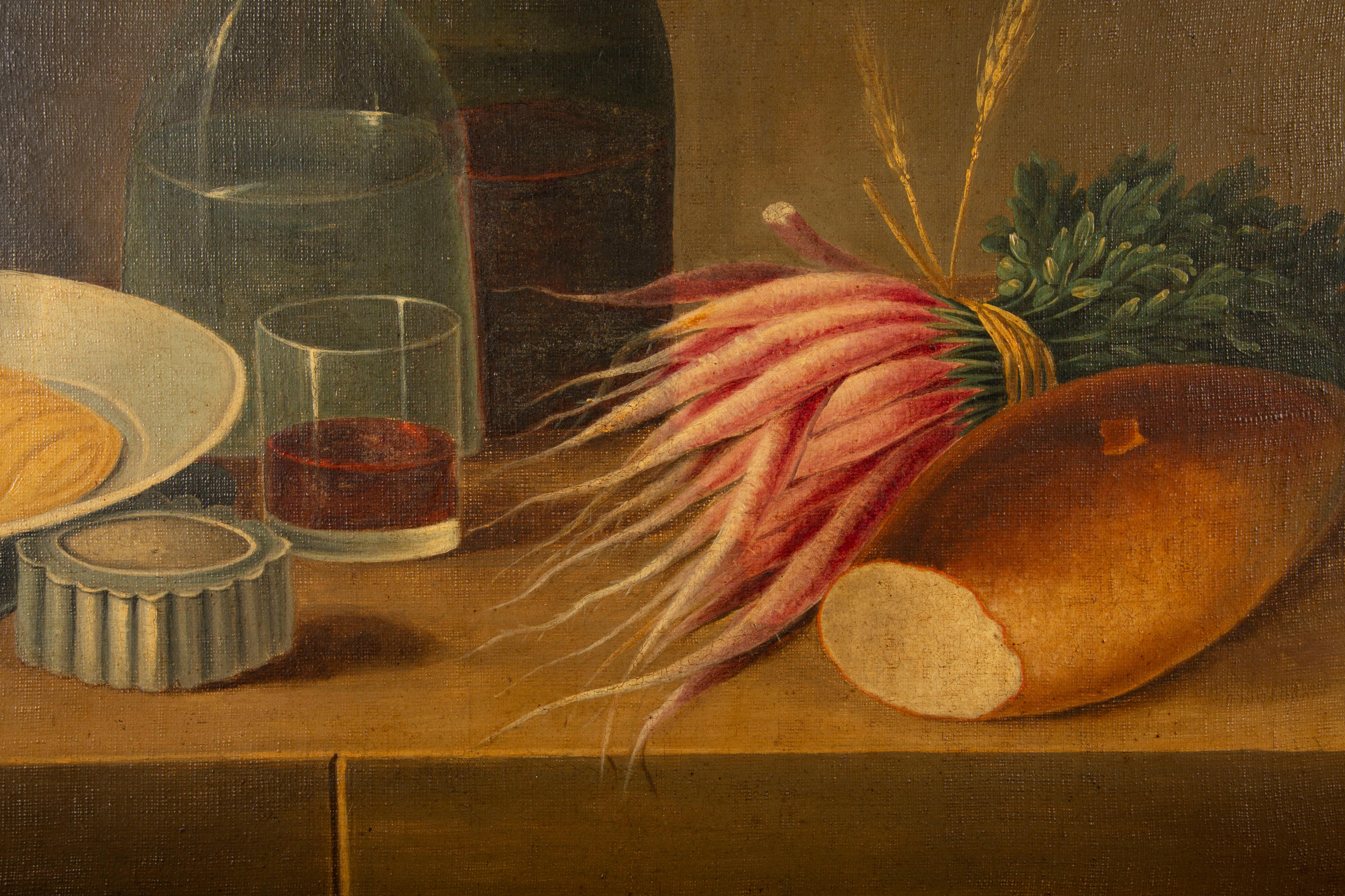 Pair of Early 20th C Still Life Painting Oil on canvas In Good Condition In New York, NY