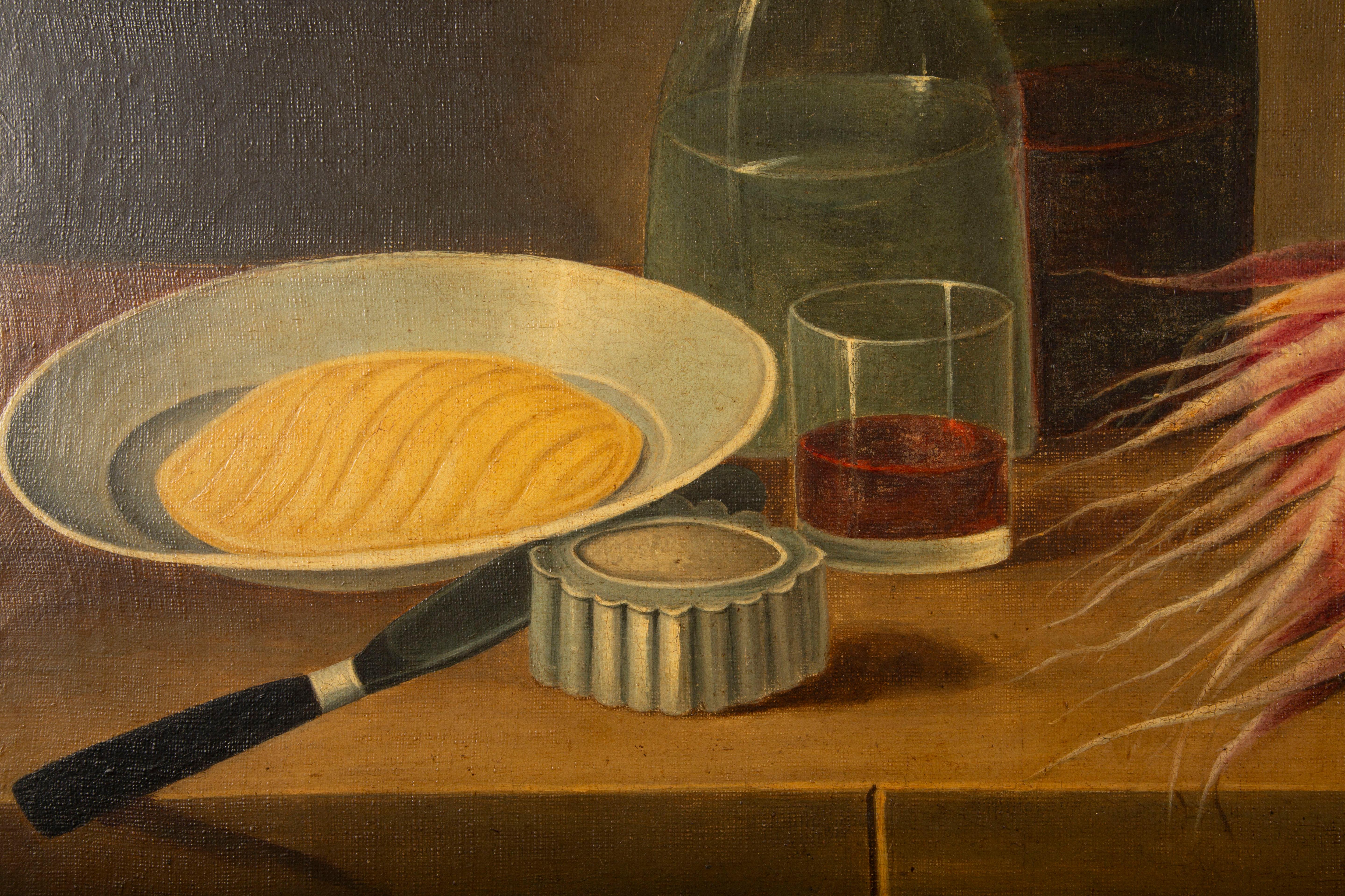 19th Century Pair of Early 20th C Still Life Painting Oil on canvas