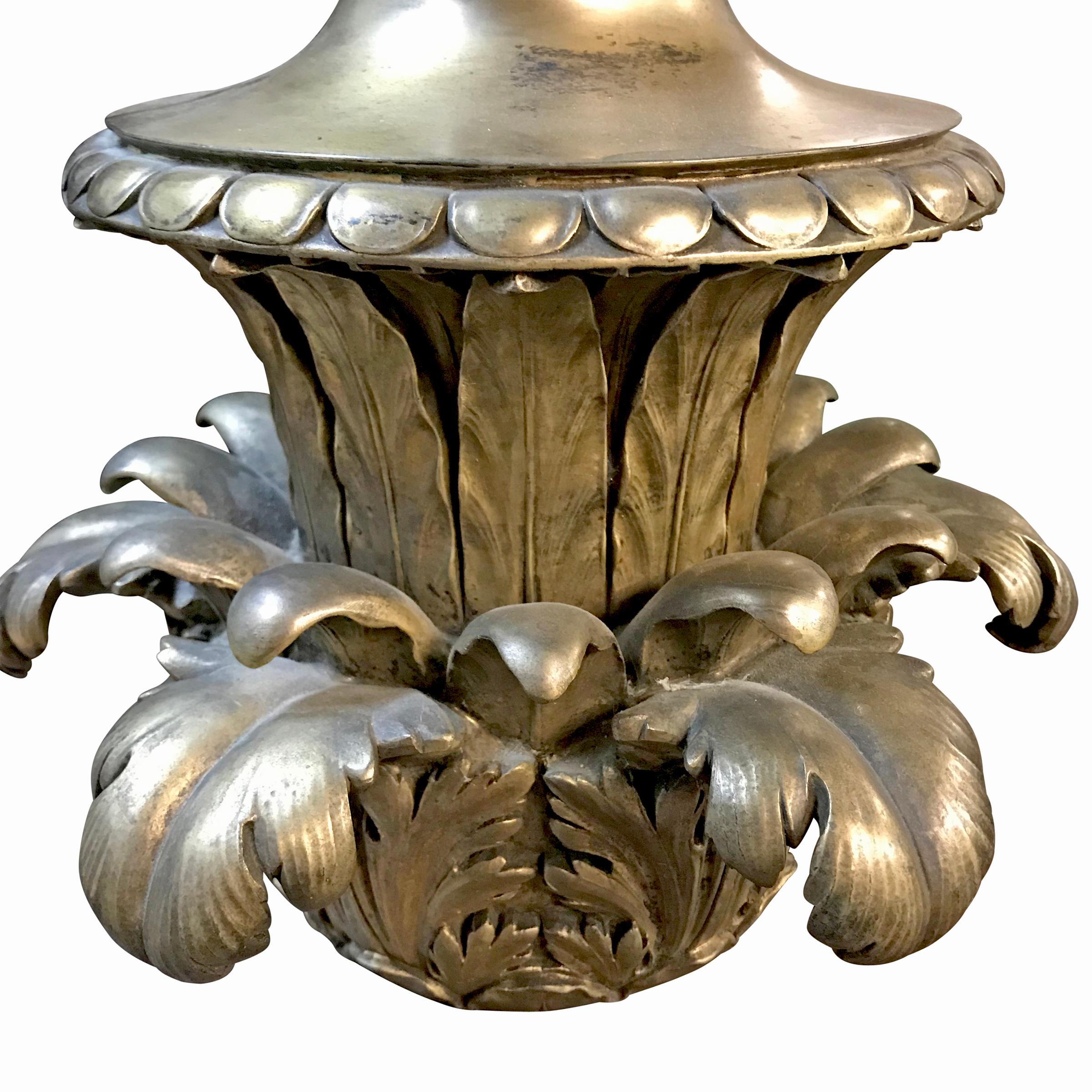 American Classical Pair of Early 20th Century American Bronze Finials