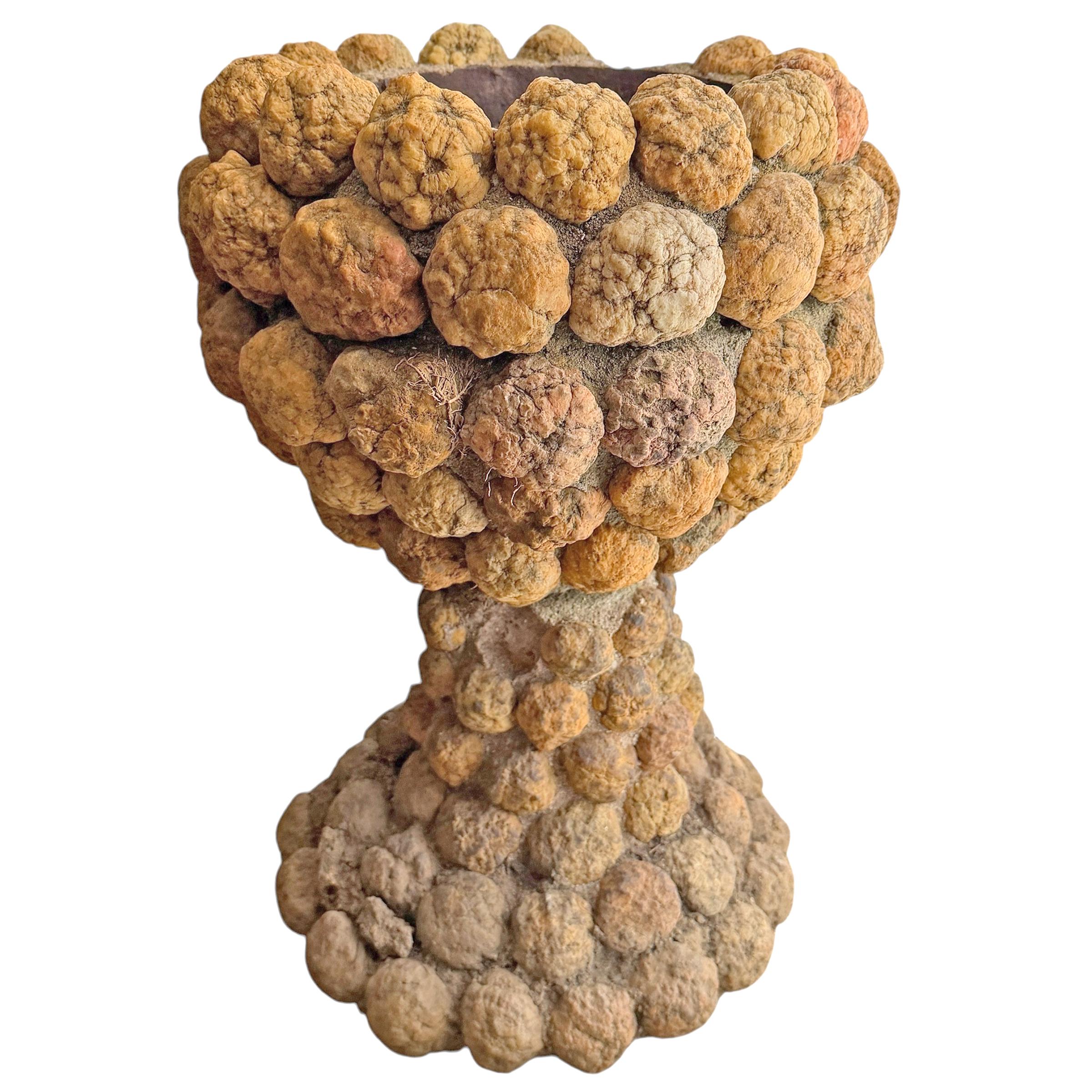 Américain Paire de jardinières en géode d'art populaire américain du début du 20e siècle en vente