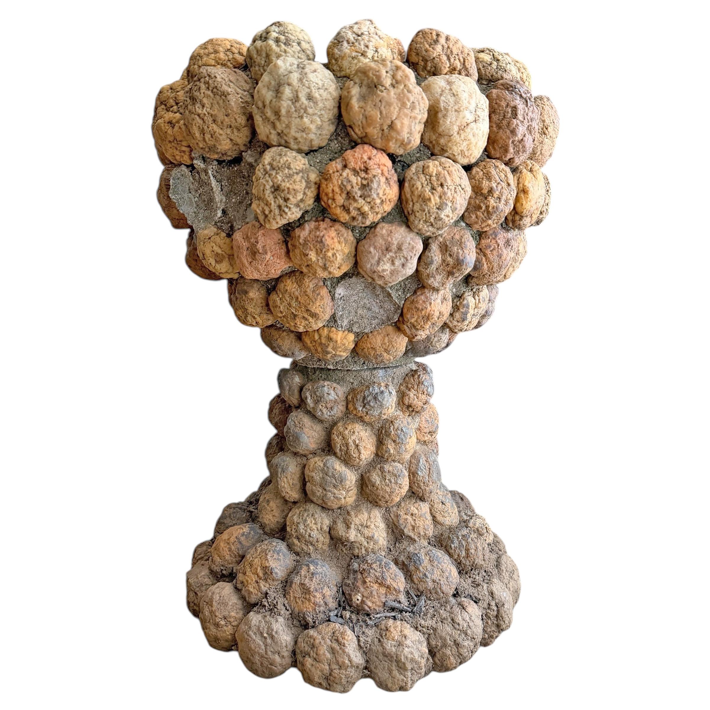 Début du 20ème siècle Paire de jardinières en géode d'art populaire américain du début du 20e siècle en vente