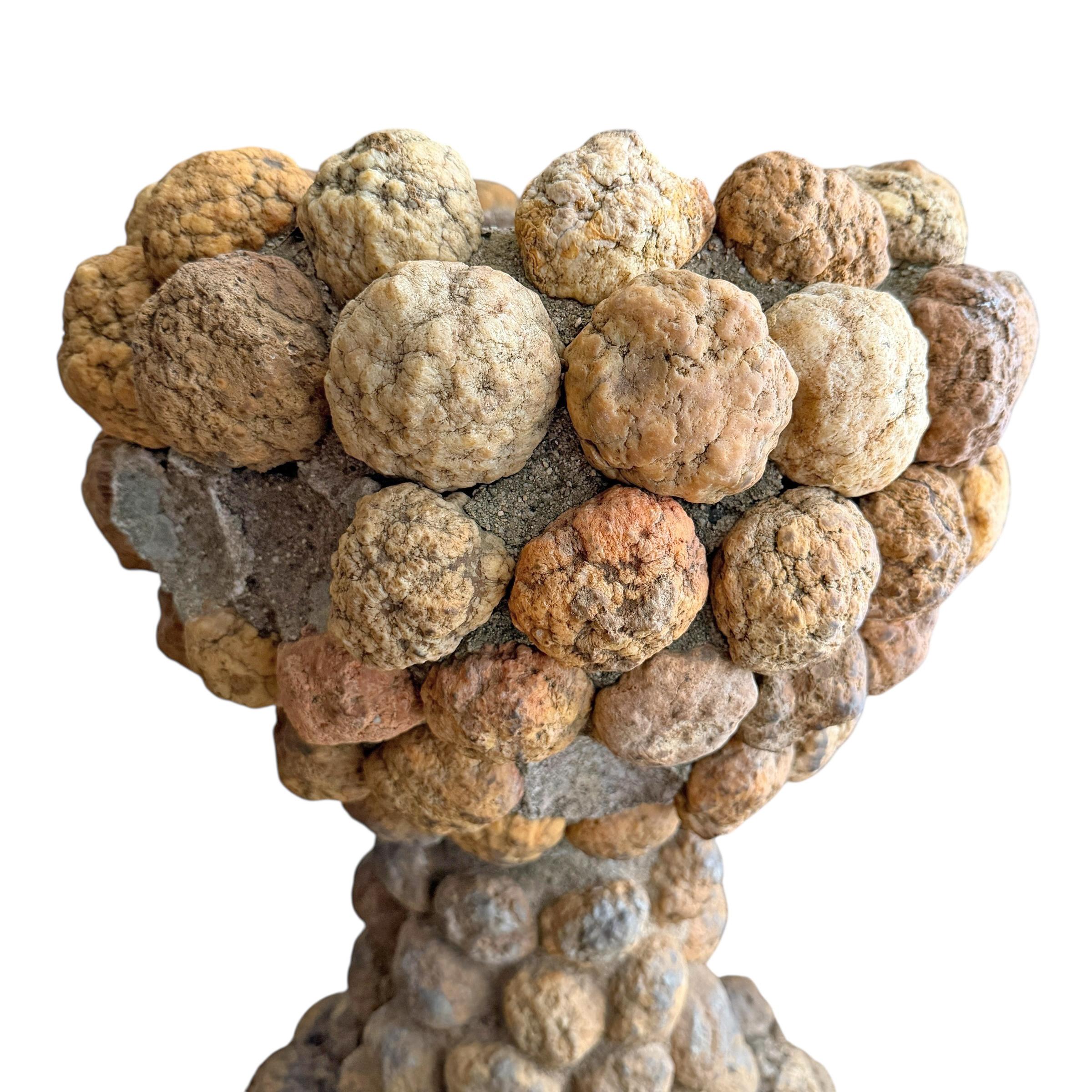 Paire de jardinières en géode d'art populaire américain du début du 20e siècle en vente 1