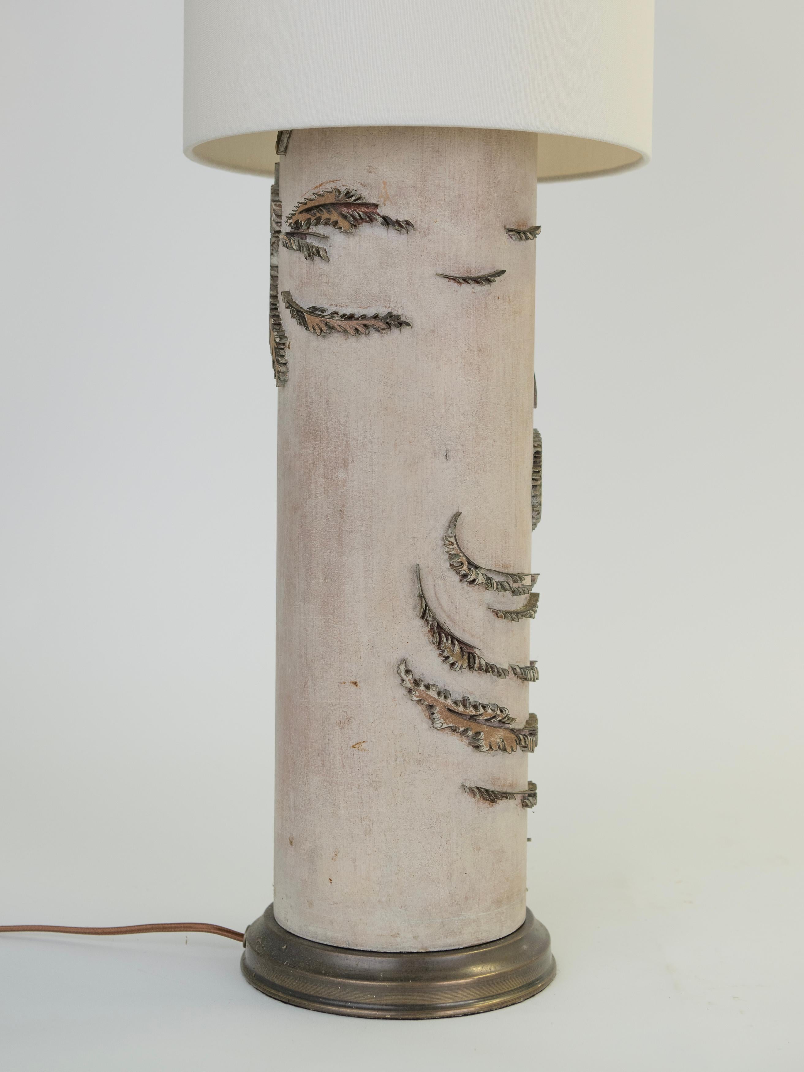 Paire de lampes de table en papier peint du début du 20e siècle en vente 3