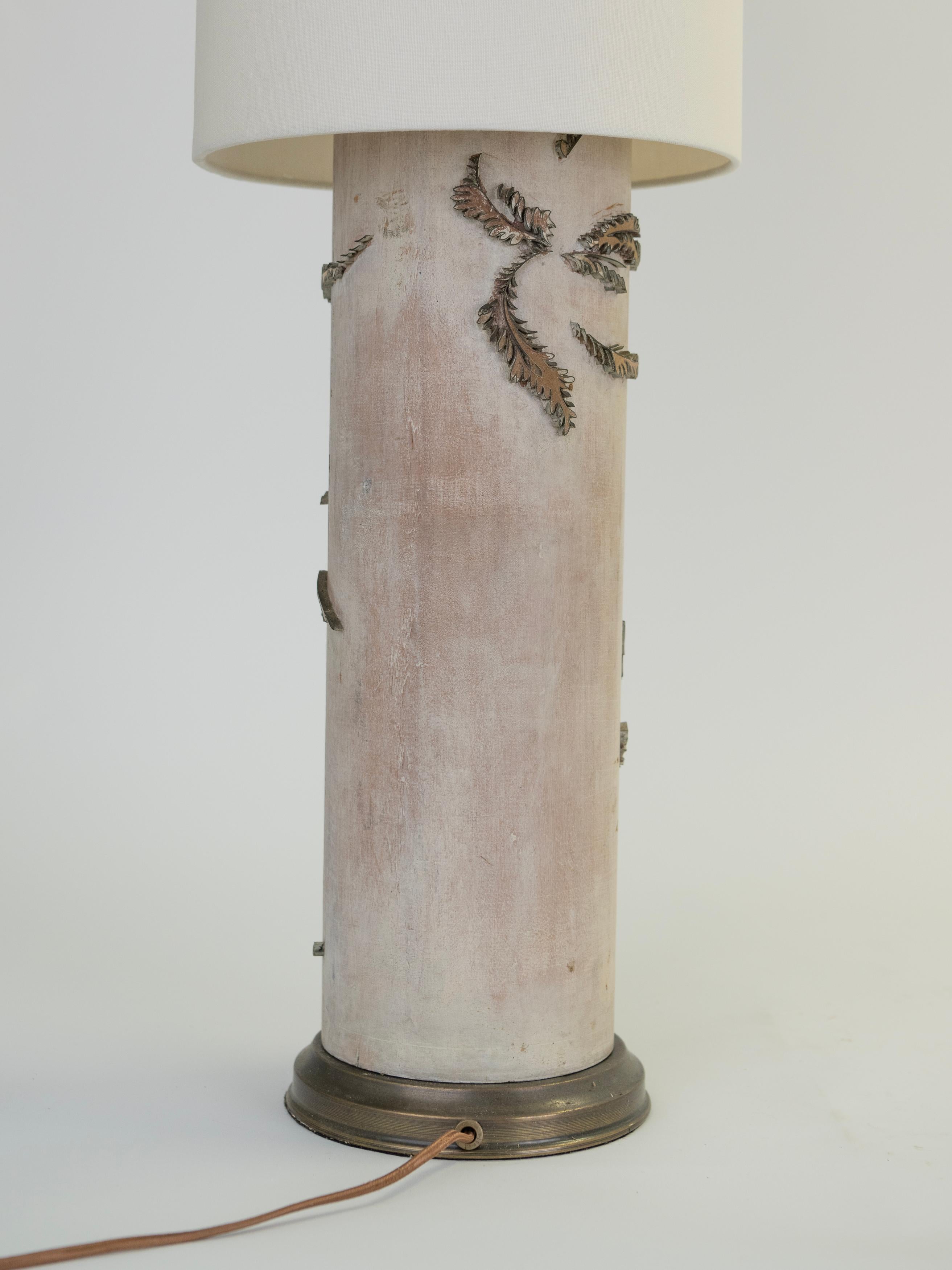 Paire de lampes de table en papier peint du début du 20e siècle en vente 4