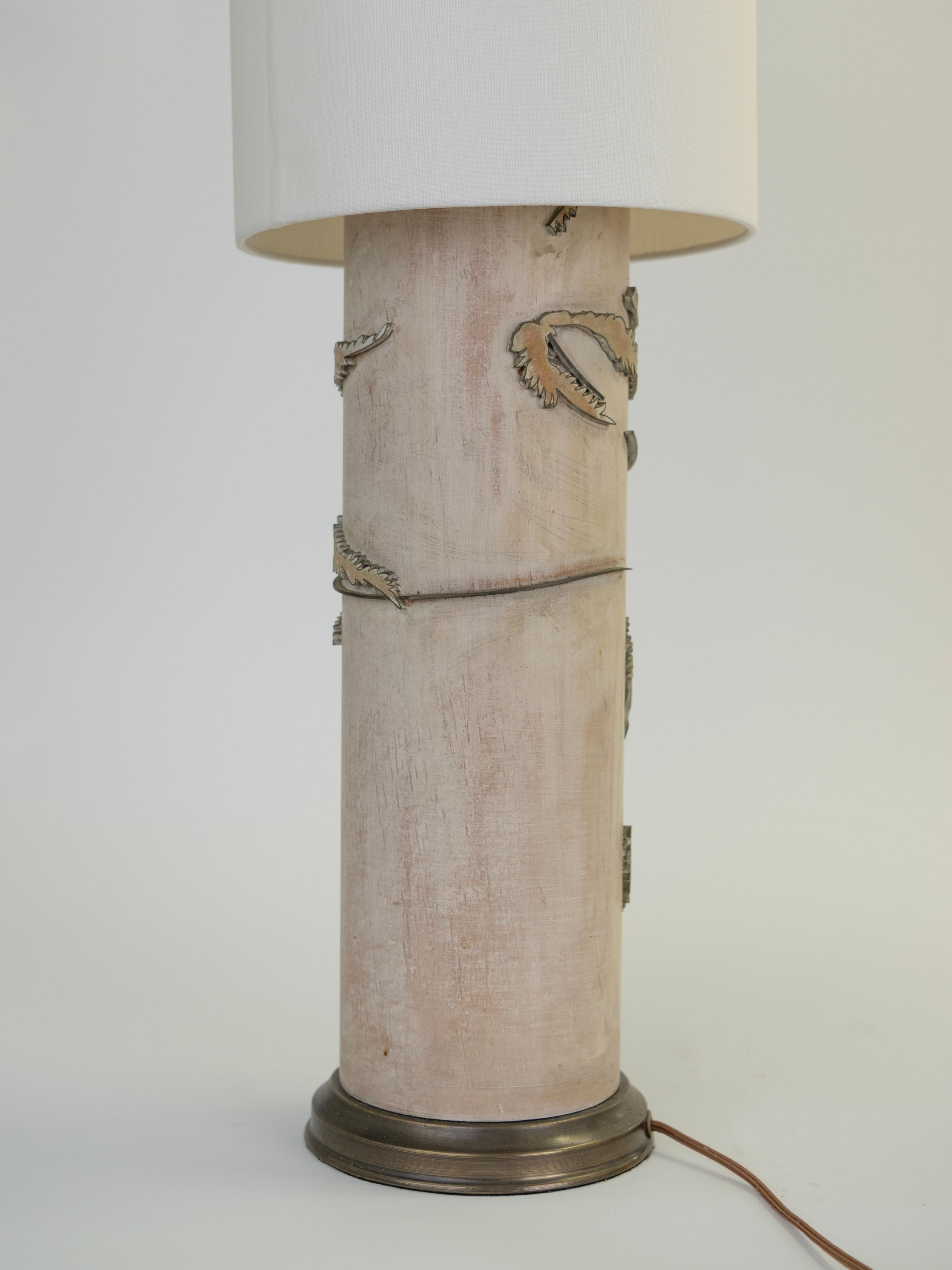 Métal Paire de lampes de table en papier peint du début du 20e siècle en vente